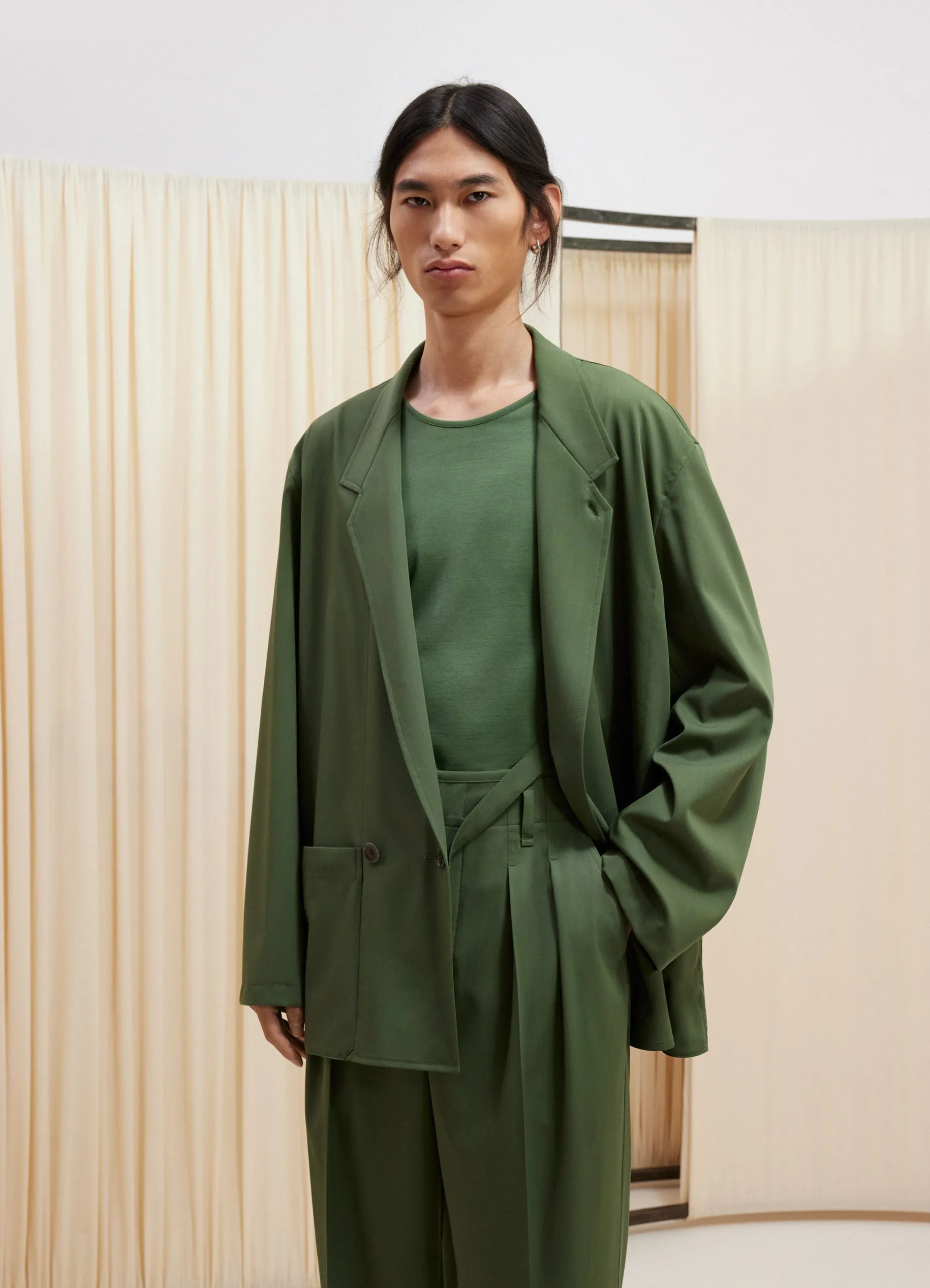 DOUBLE BREASTED WORKWEAR JACKET sold by Lemaire product image thumbnail 2