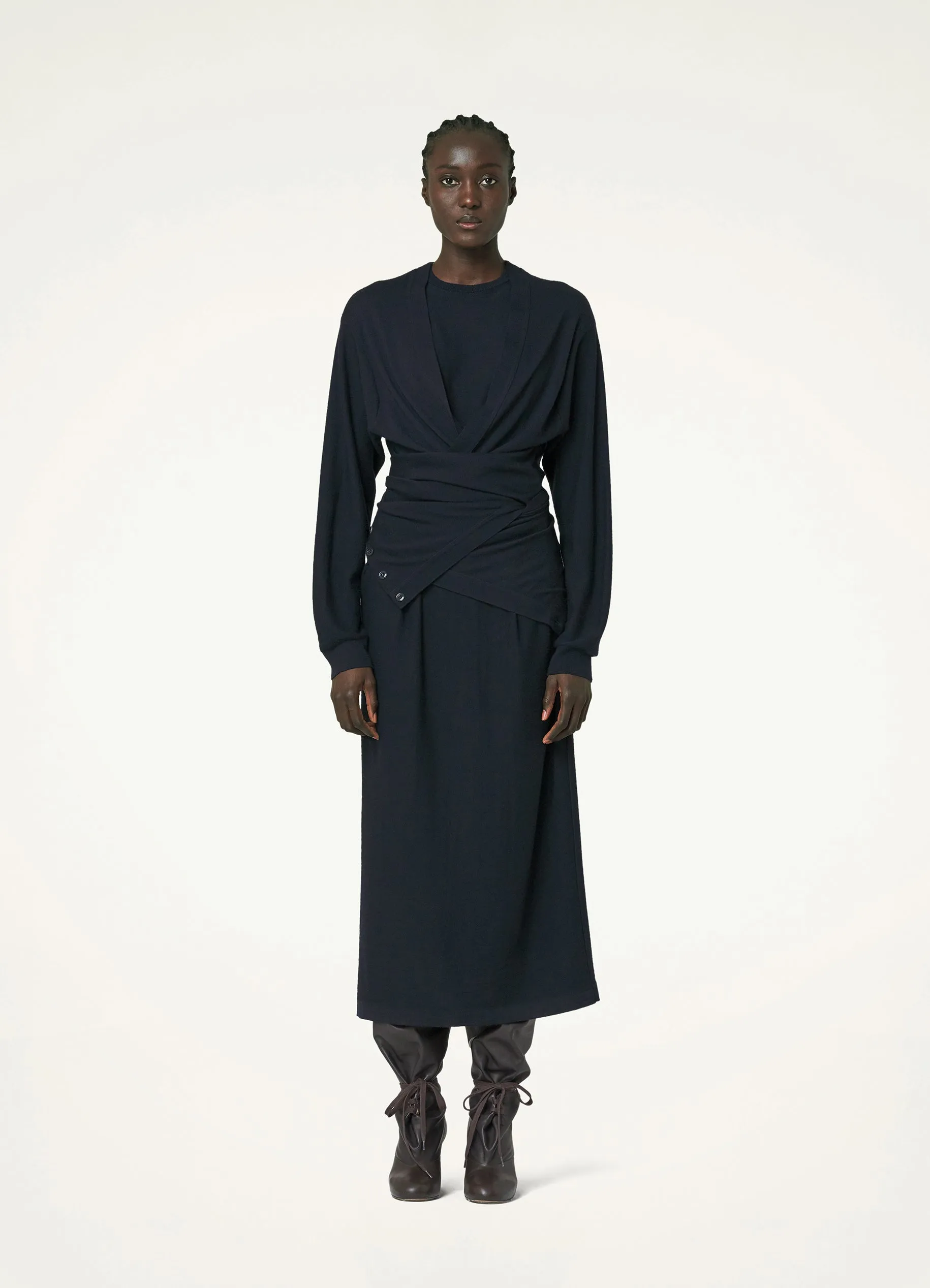 TWISTED TROMPE L'ŒIL DRESS sold by Lemaire product image thumbnail 5