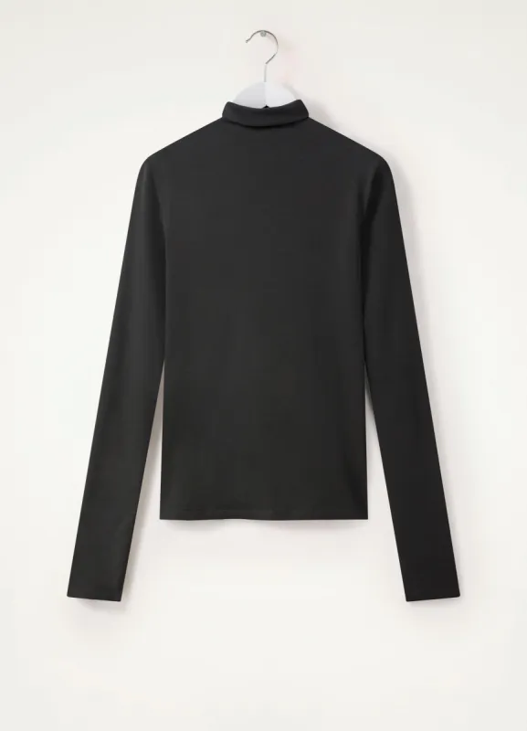 LONG SLEEVE HIGH NECK TOP sold by Lemaire