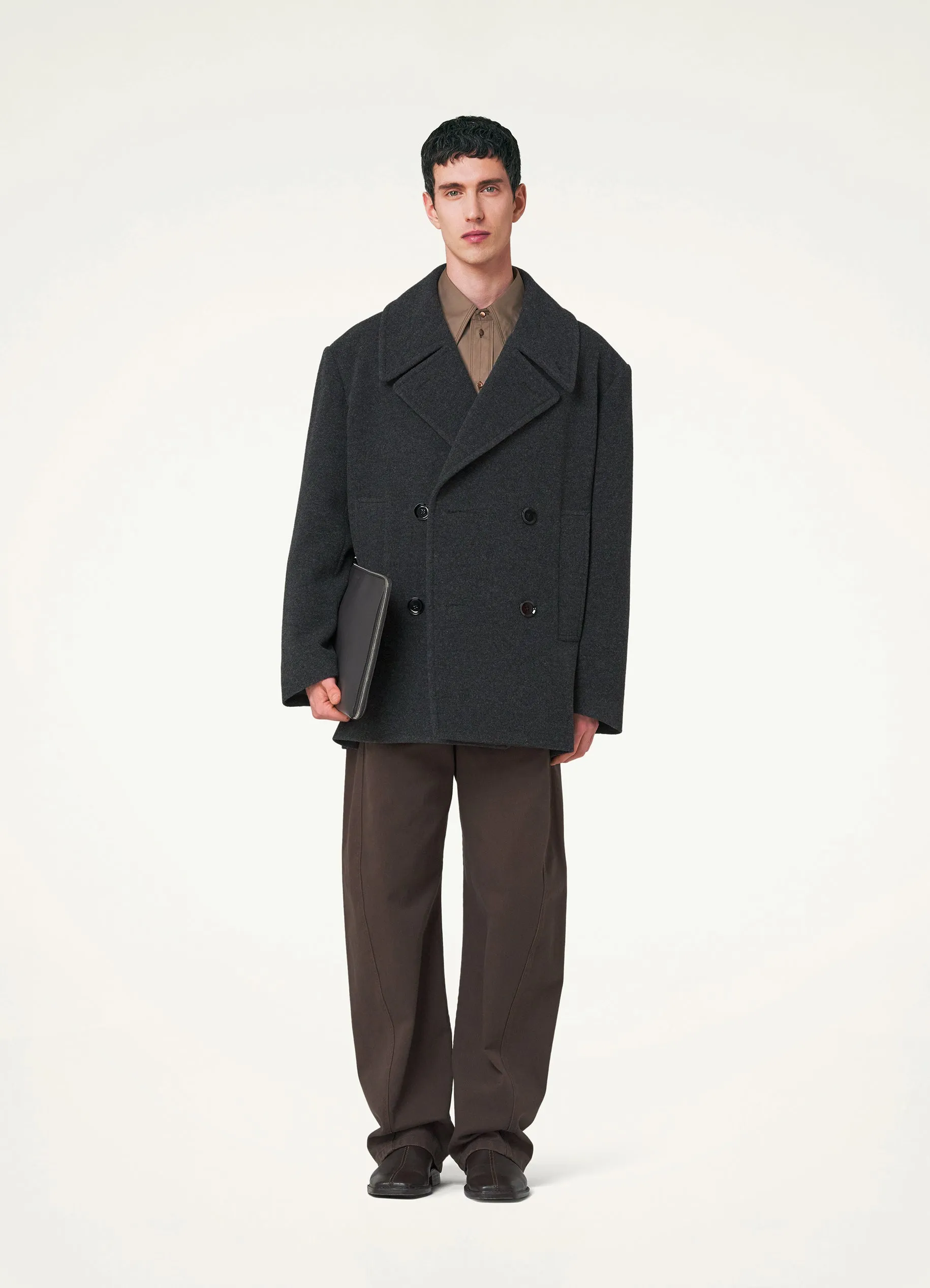 MAXI PEA COAT sold by Lemaire product image thumbnail 4