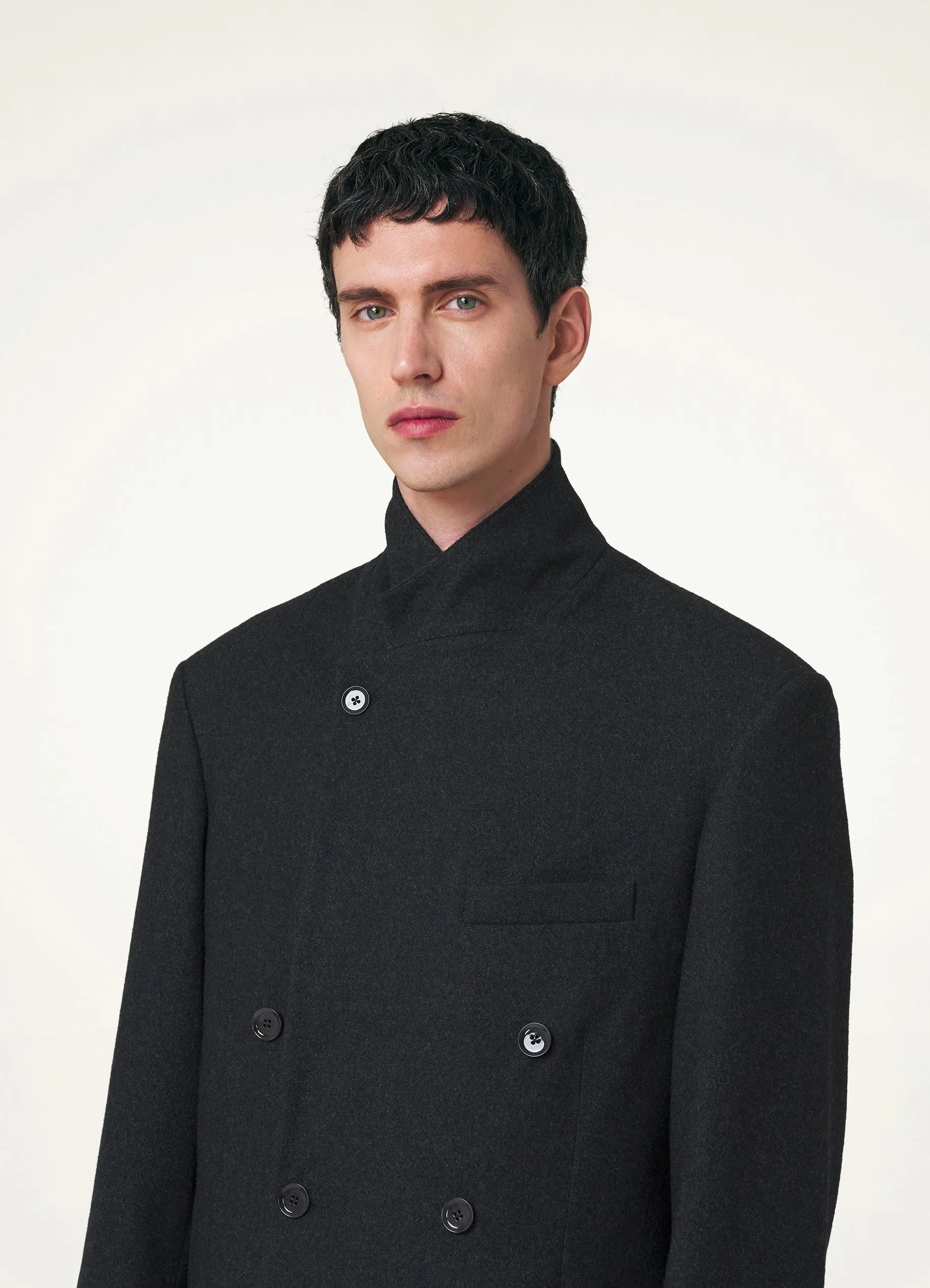 BOXY DOUBLE BREASTED JACKET sold by Lemaire product image thumbnail 4