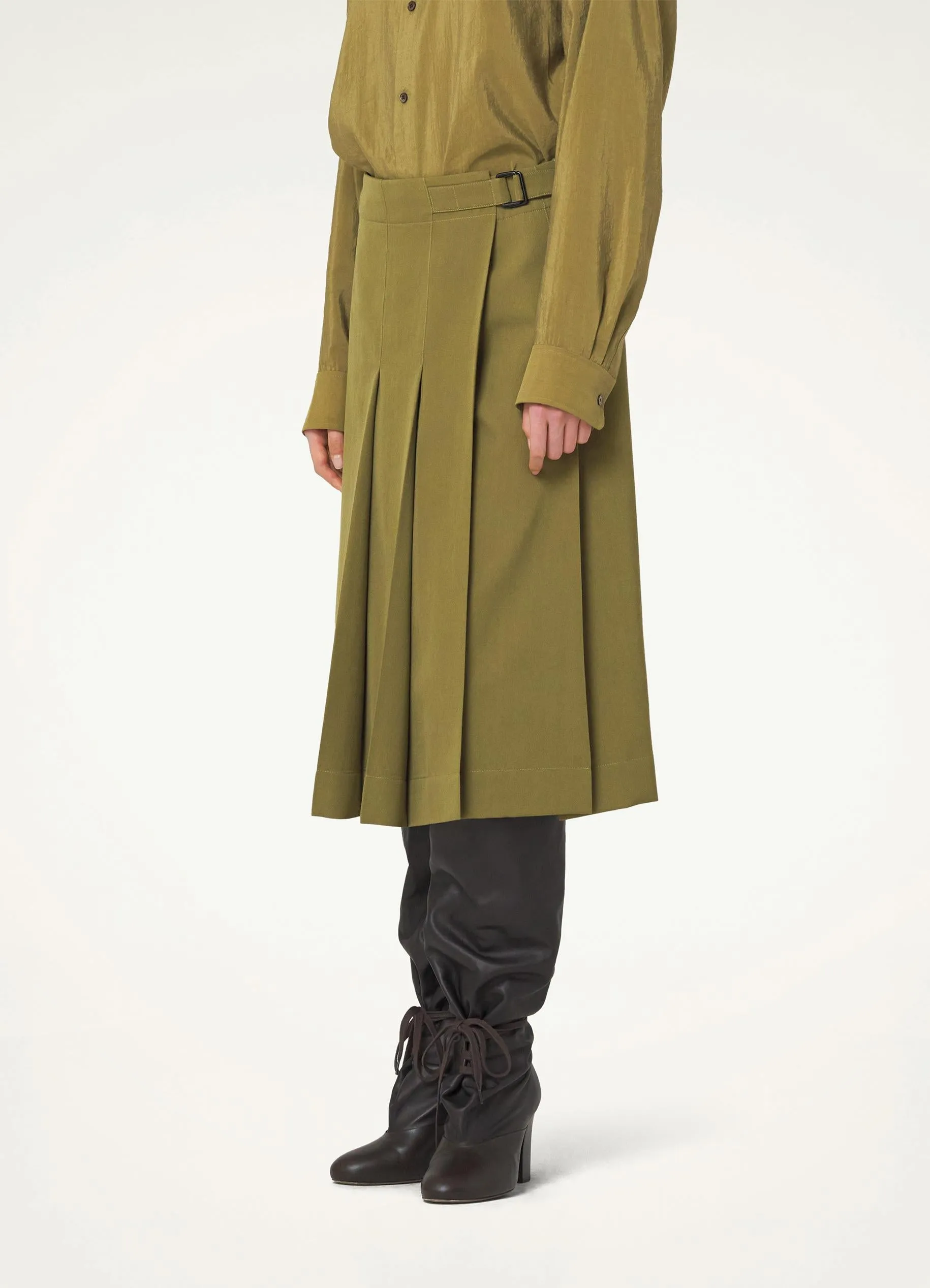 PLEATED WRAP SKIRT sold by Lemaire product image thumbnail 3