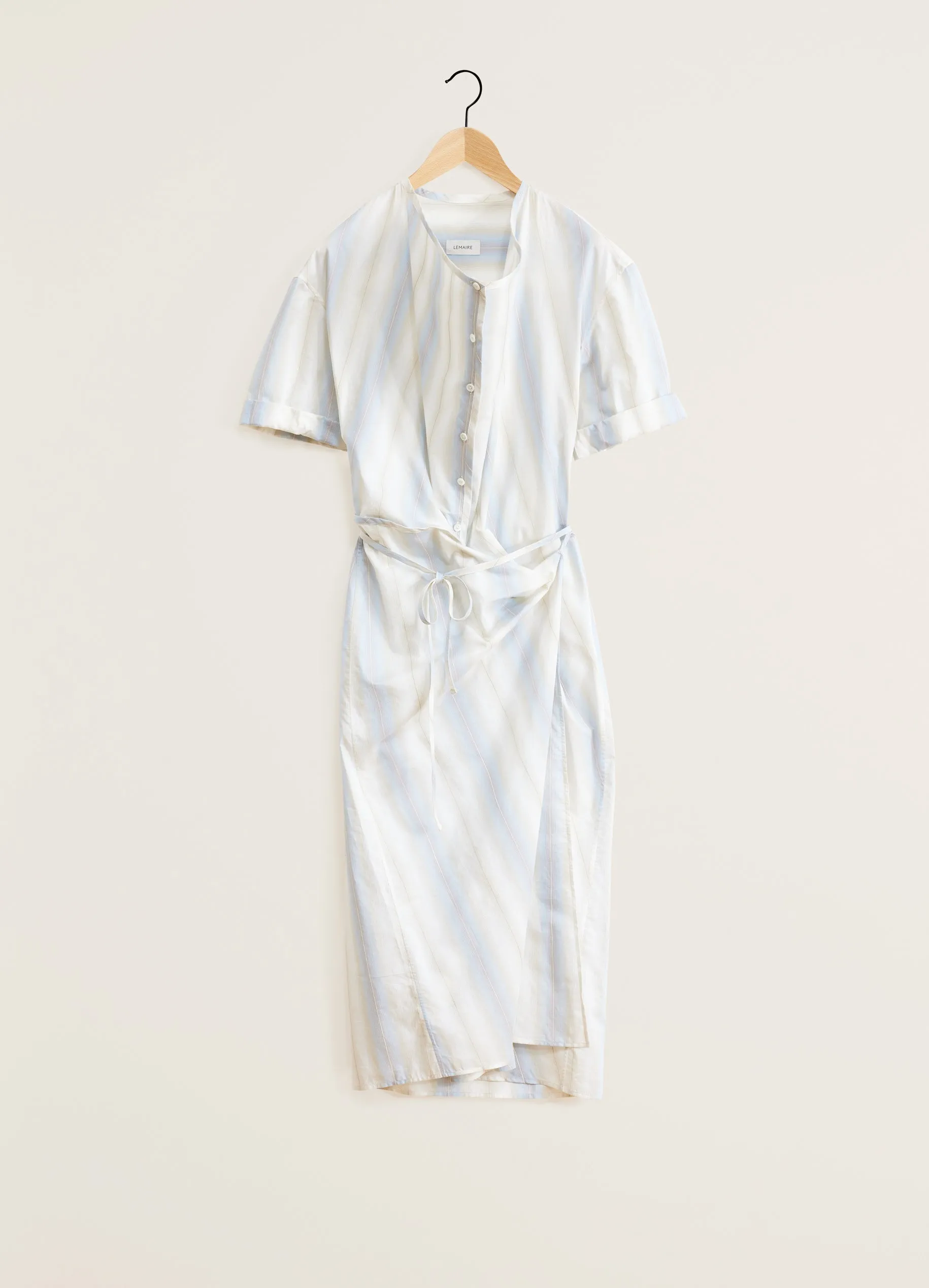 SHORT SLEEVE WRAP DRESS sold by Lemaire