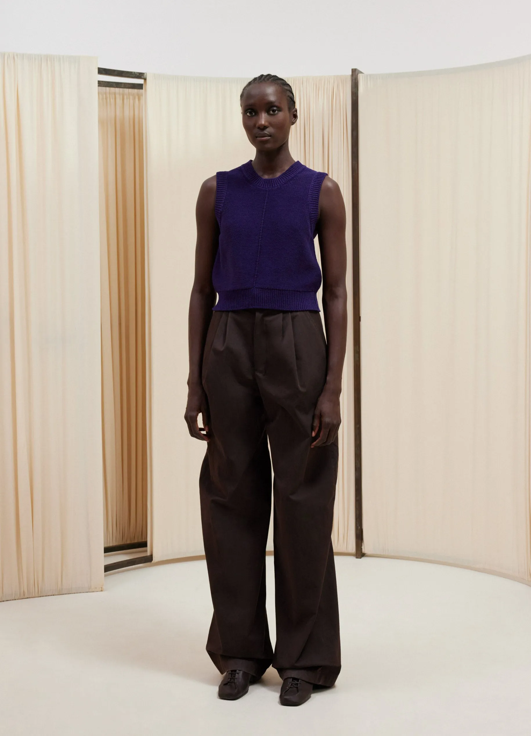 SLEEVELESS CROPPED SWEATER sold by Lemaire product image thumbnail 2