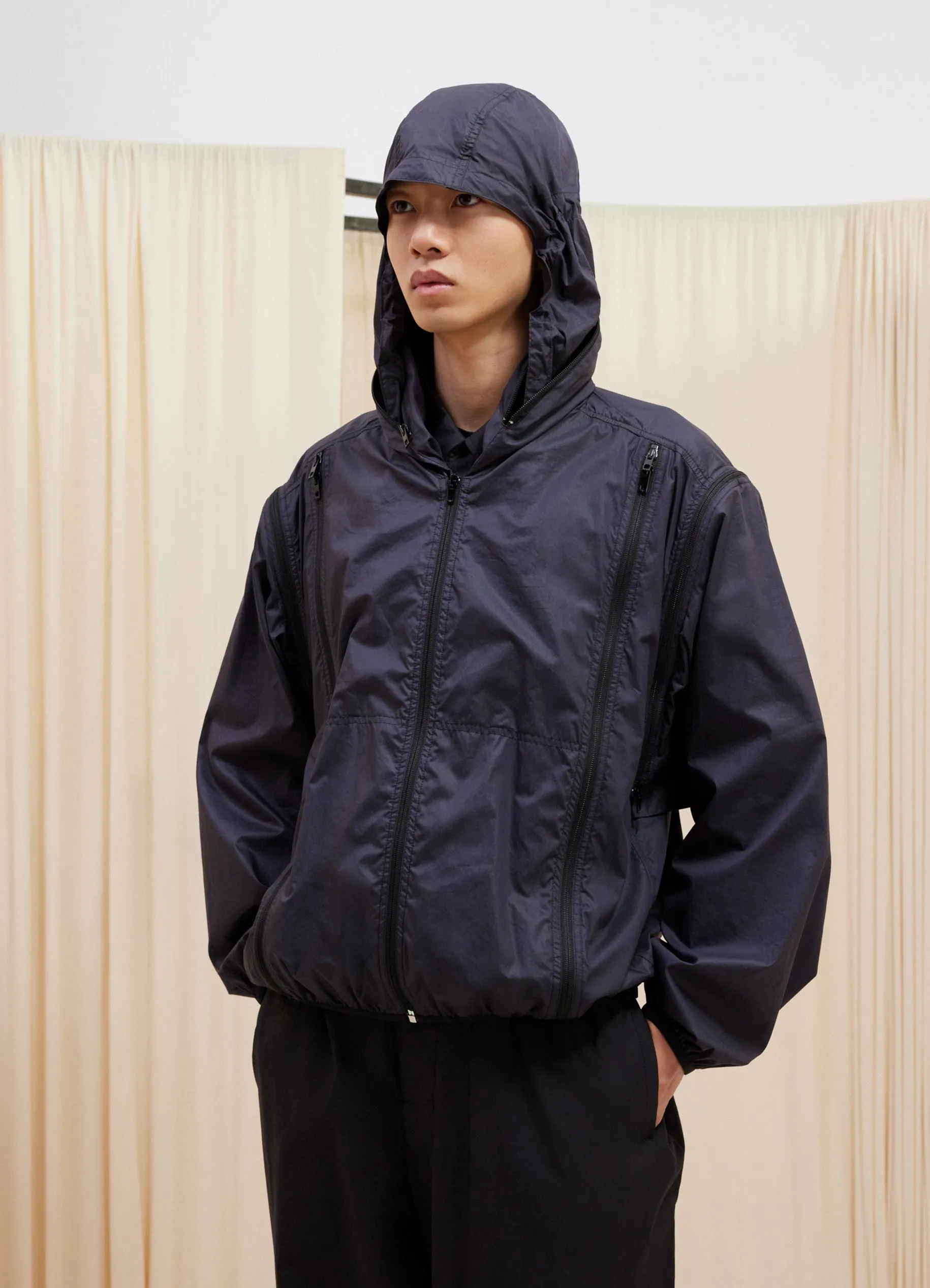 ZIPPED HOODED BLOUSON sold by Lemaire