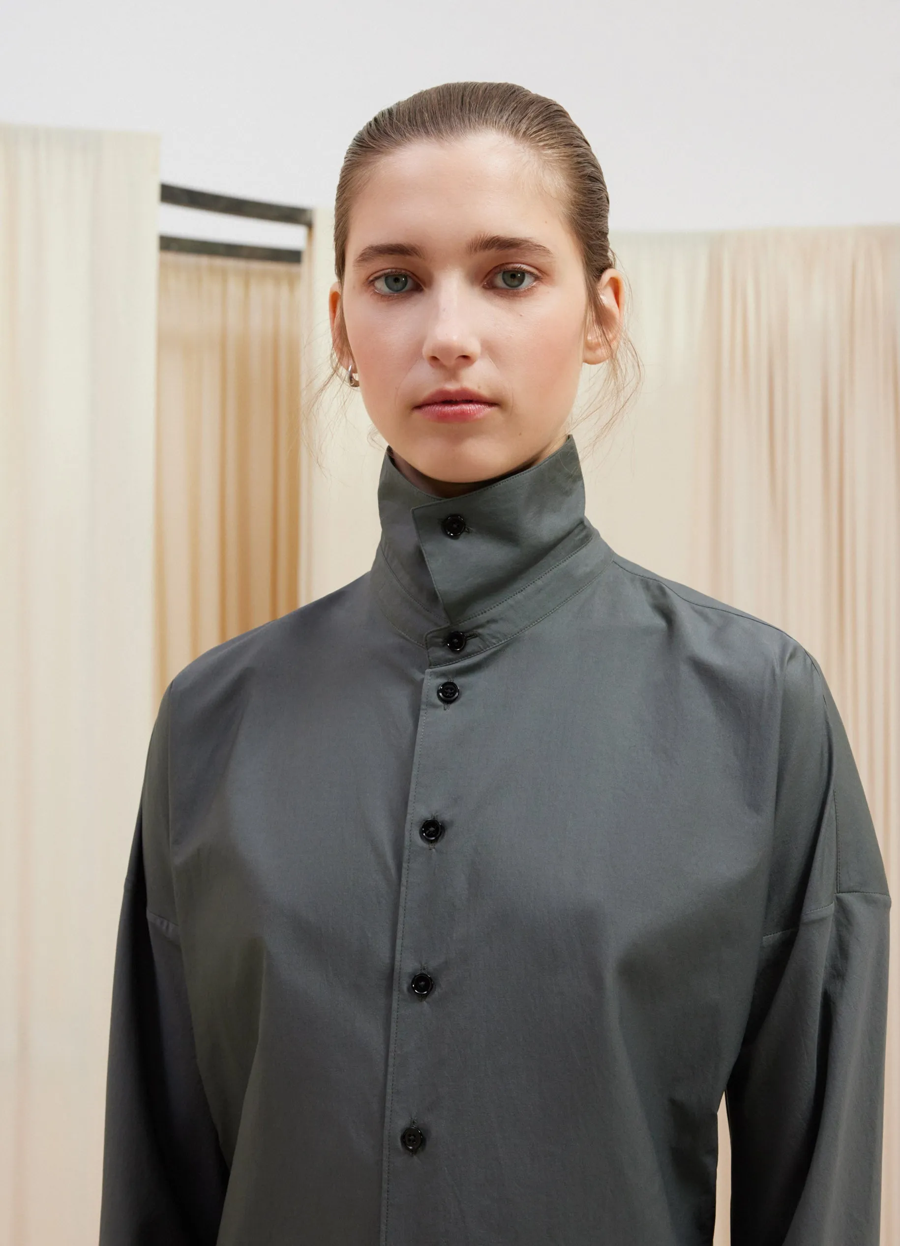 FITTED BAND COLLAR SHIRT sold by Lemaire product image thumbnail 2