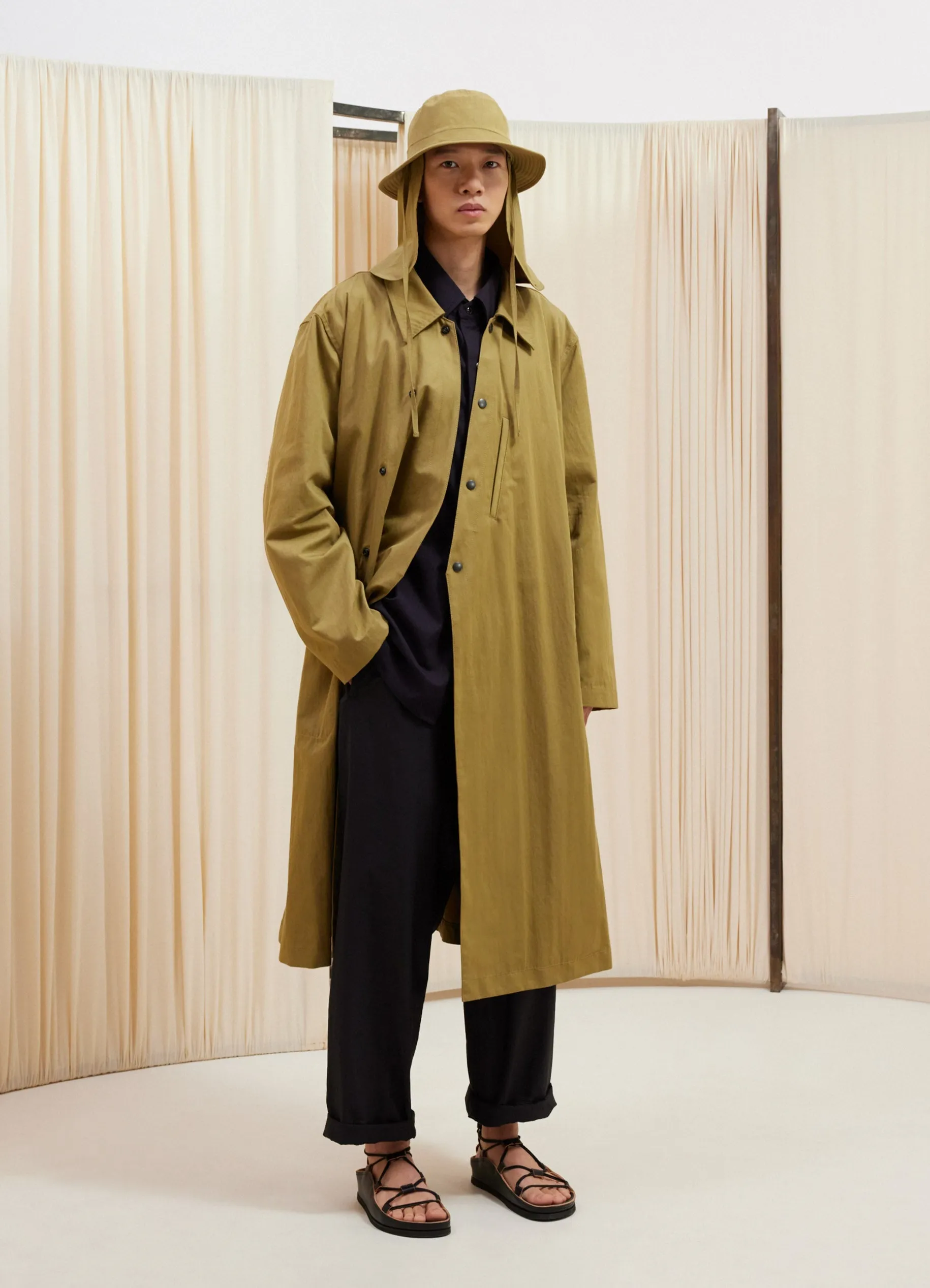 ASYMMETRICAL RAINCOAT sold by Lemaire product image thumbnail 2