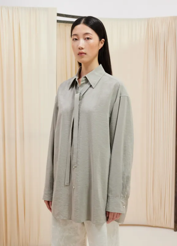LONG SHIRT WITH TIE sold by Lemaire