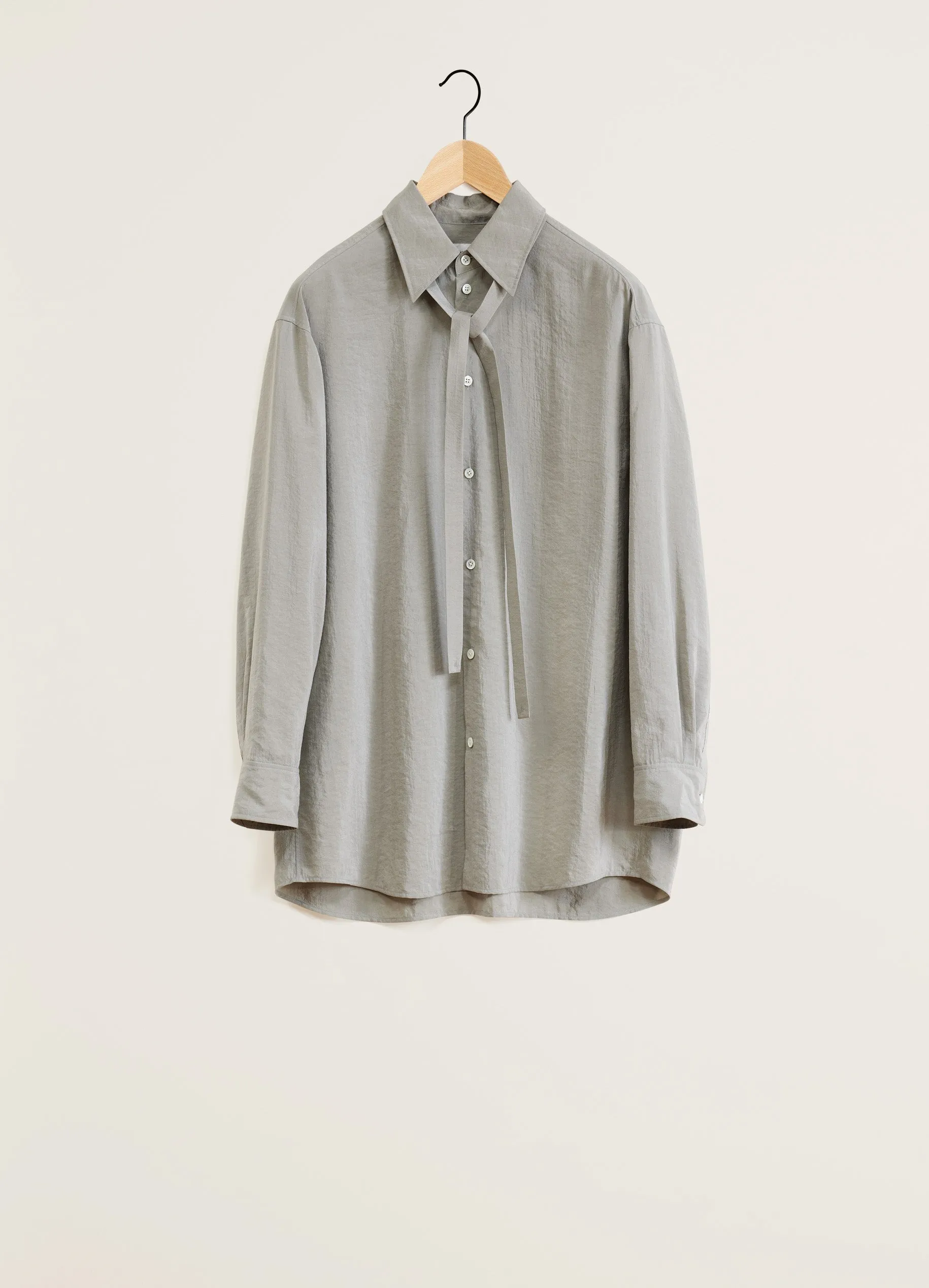 LONG SHIRT WITH TIE sold by Lemaire product image thumbnail 4