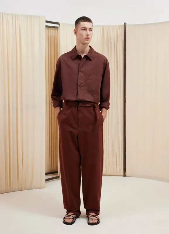 SEAMLESS BELTED PANTS sold by Lemaire