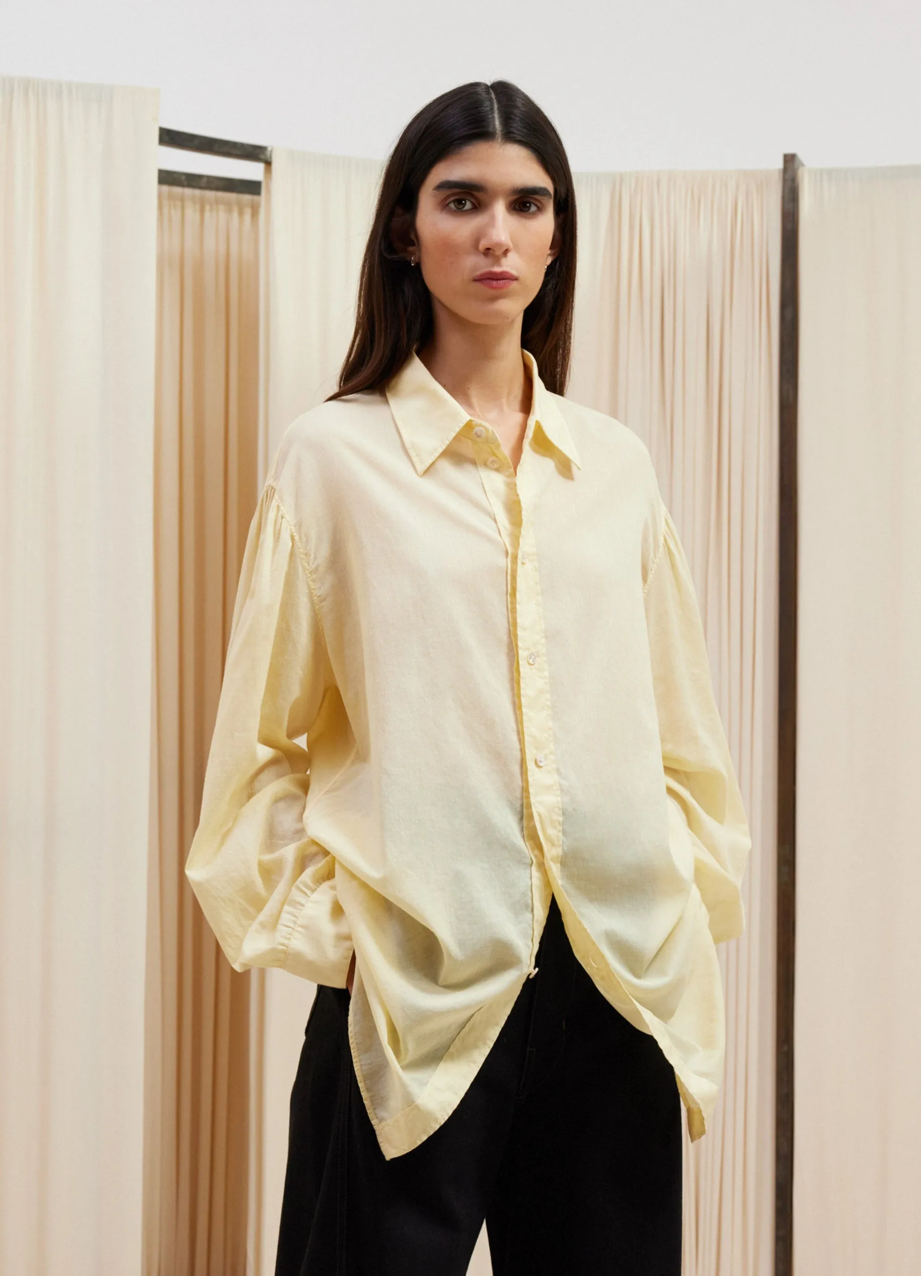 LIGHT STRAIGHT COLLAR SHIRT sold by Lemaire