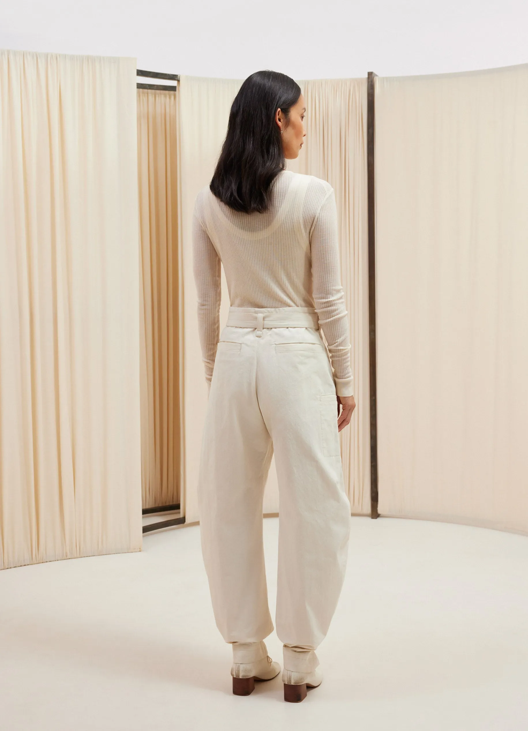 BELTED TAPERED PANTS sold by Lemaire product image thumbnail 2