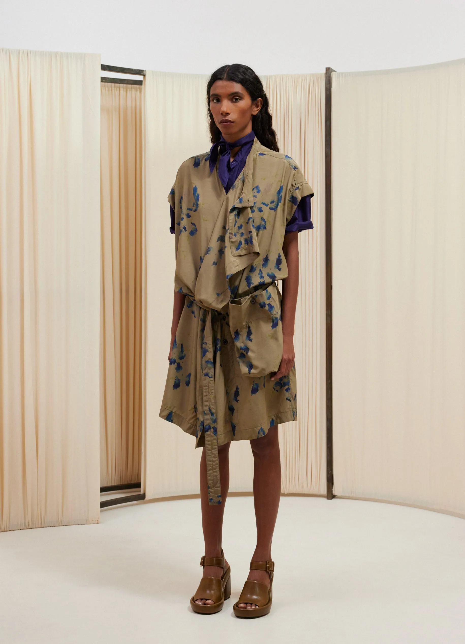 ASYMMETRICAL SLEEVELESS DRESS sold by Lemaire