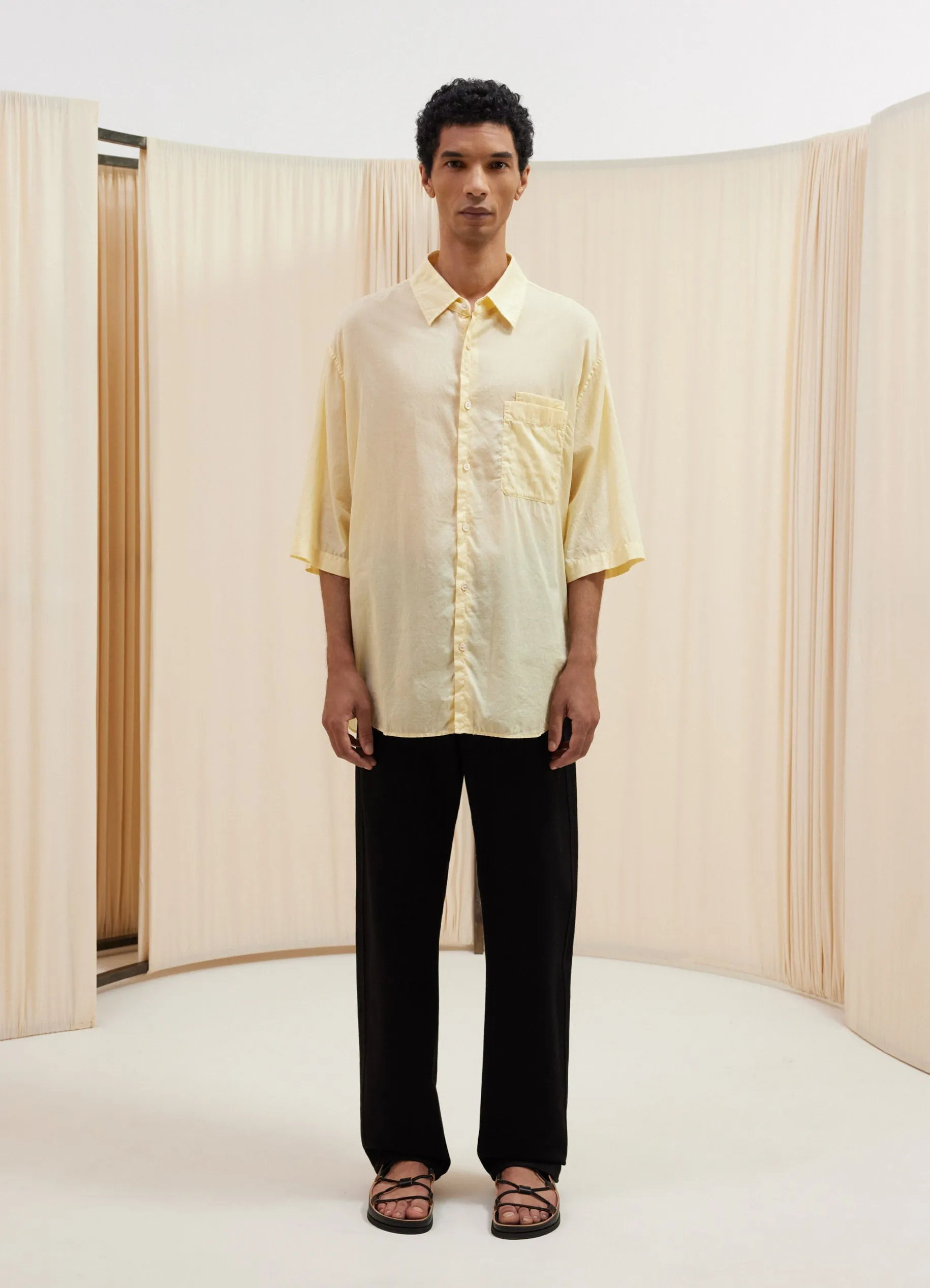 DOUBLE POCKET SHORT SLEEVE SHIRT sold by Lemaire product image thumbnail 2