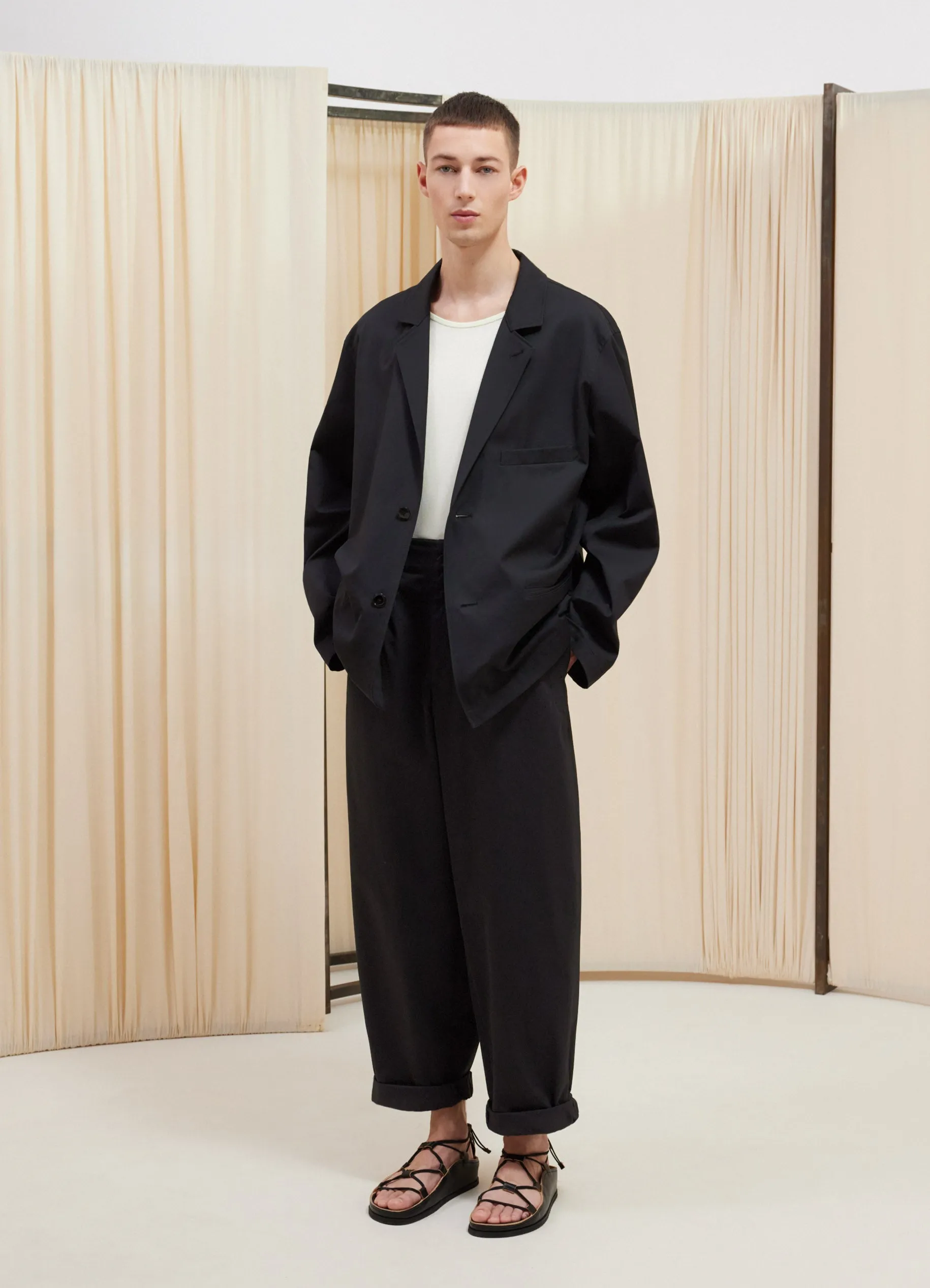 SINGLE BREASTED EASY JACKET sold by Lemaire product image thumbnail 2