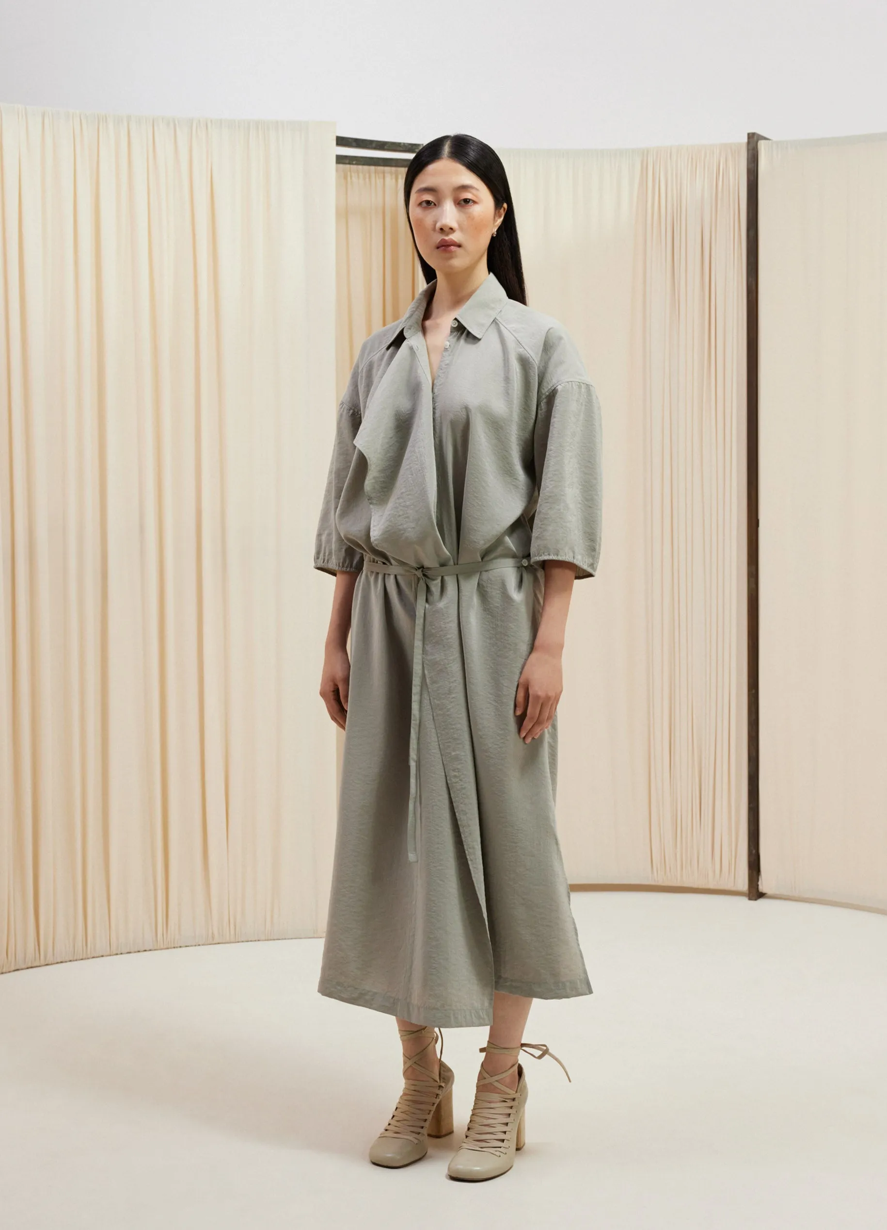 ASYMMETRICAL SHIRT DRESS sold by Lemaire product image thumbnail 2