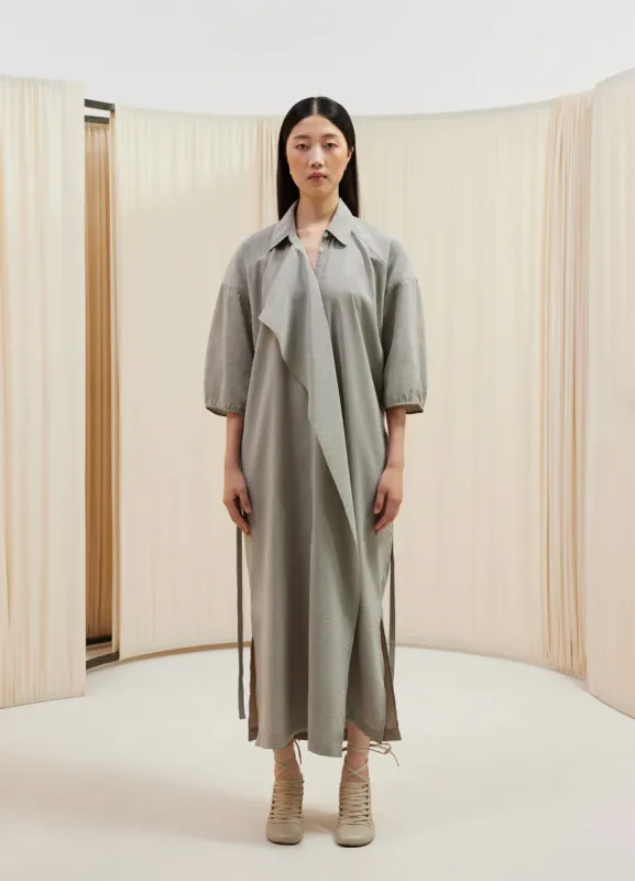 ASYMMETRICAL SHIRT DRESS sold by Lemaire