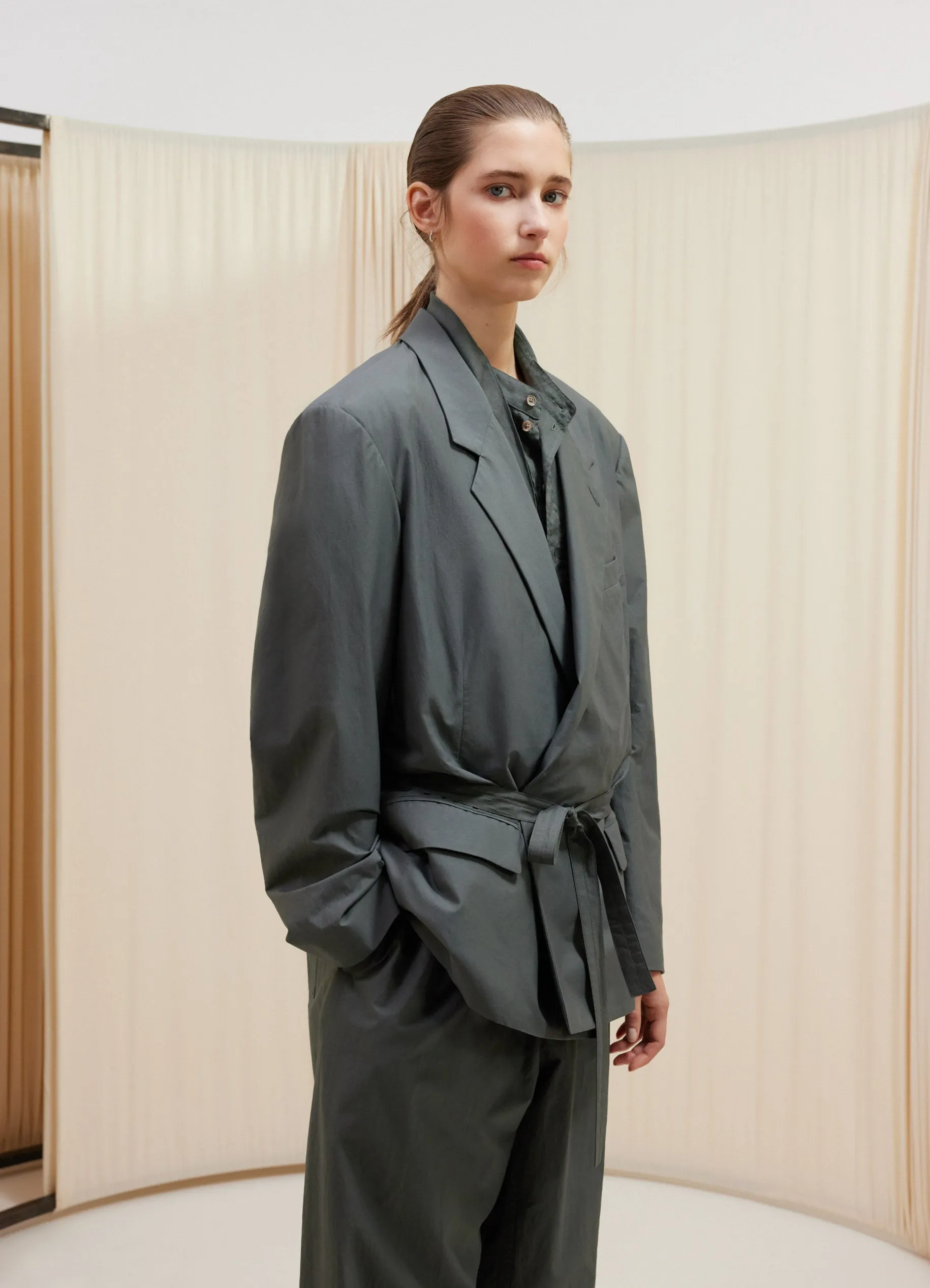 BELTED LIGHT TAILORED JACKET sold by Lemaire product image thumbnail 4
