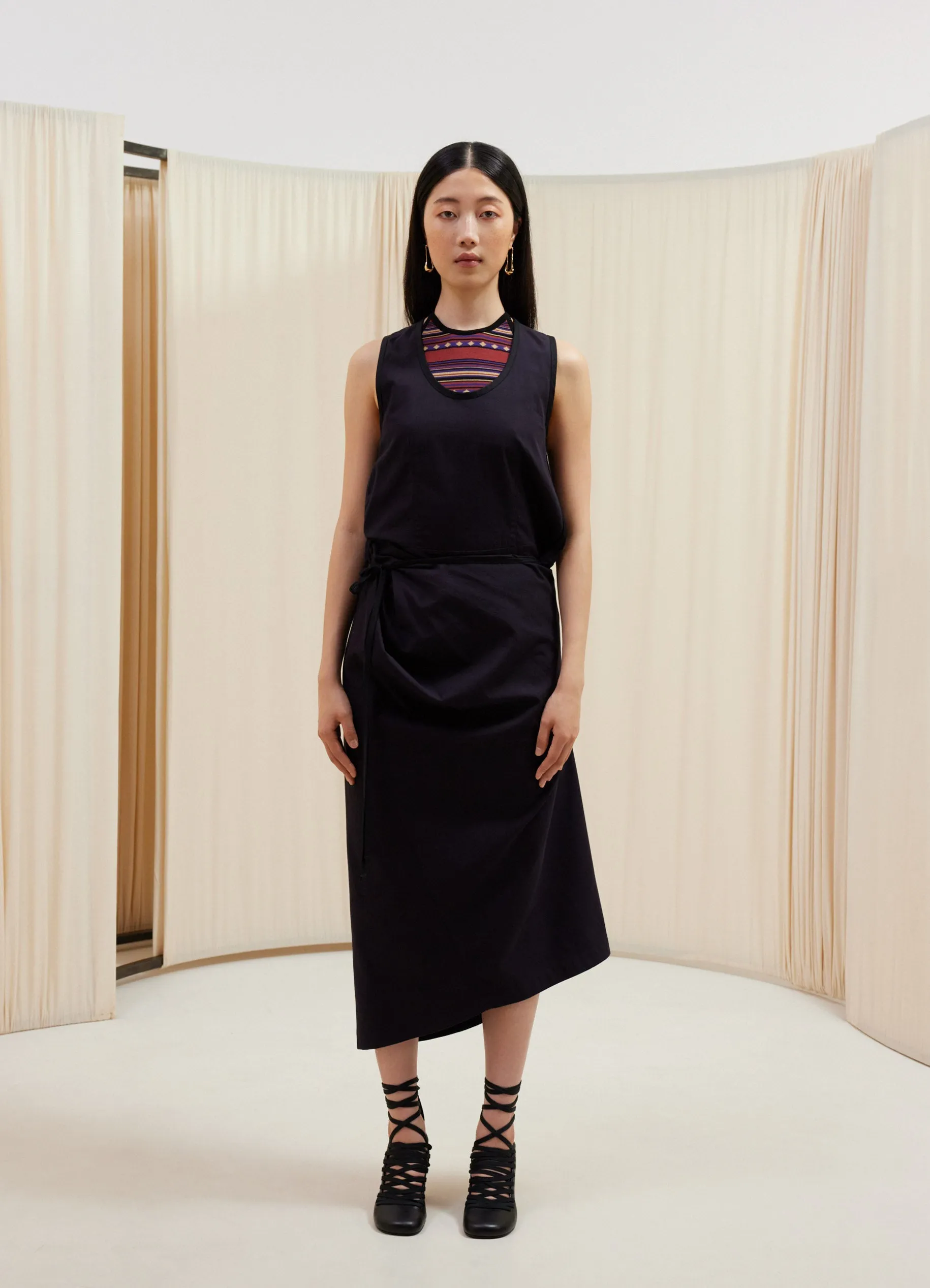 SLEEVELESS WRAP DRESS sold by Lemaire