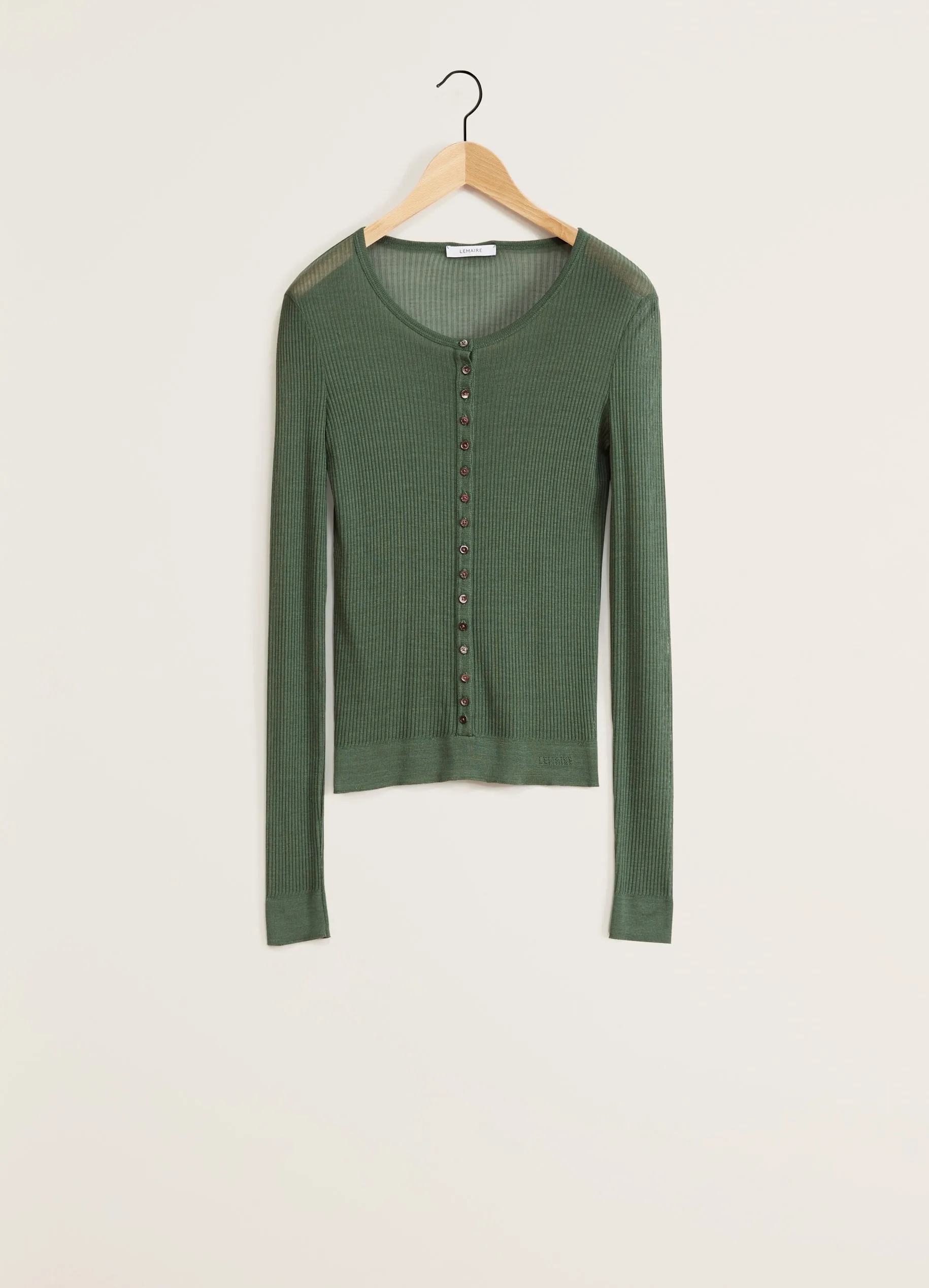 SEAMLESS RIB TOP WITH BUTTONS sold by Lemaire product image thumbnail 3