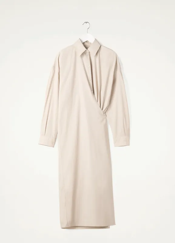 STRAIGHT COLLAR TWISTED DRESS sold by Lemaire