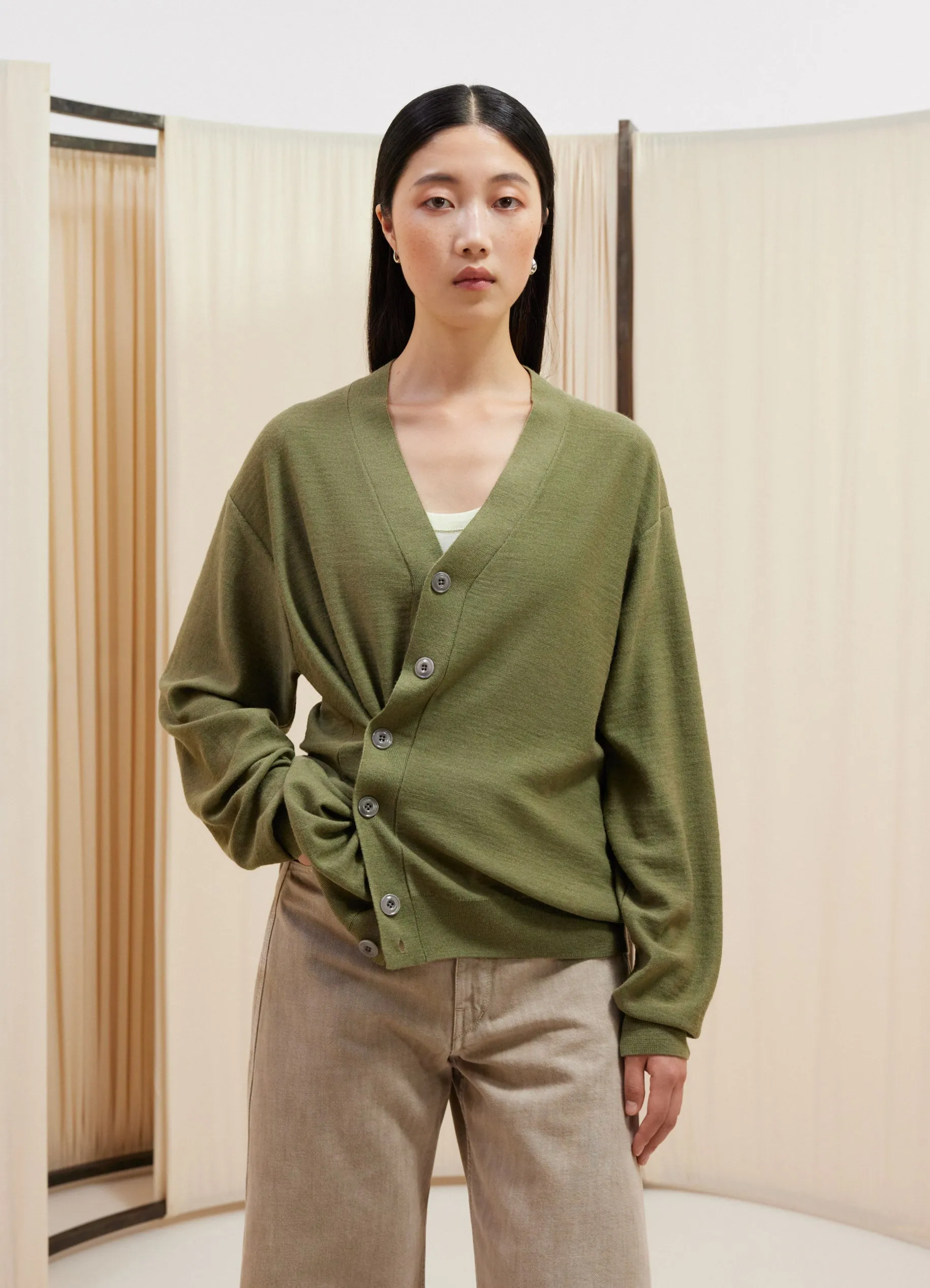 RELAXED TWISTED CARDIGAN sold by Lemaire product image thumbnail 4