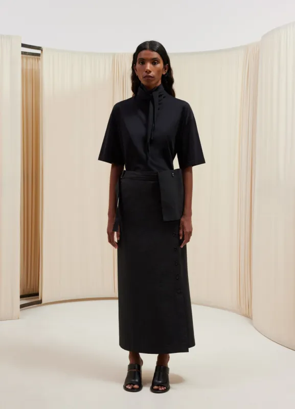 LONG WRAP SKIRT made by Lemaire