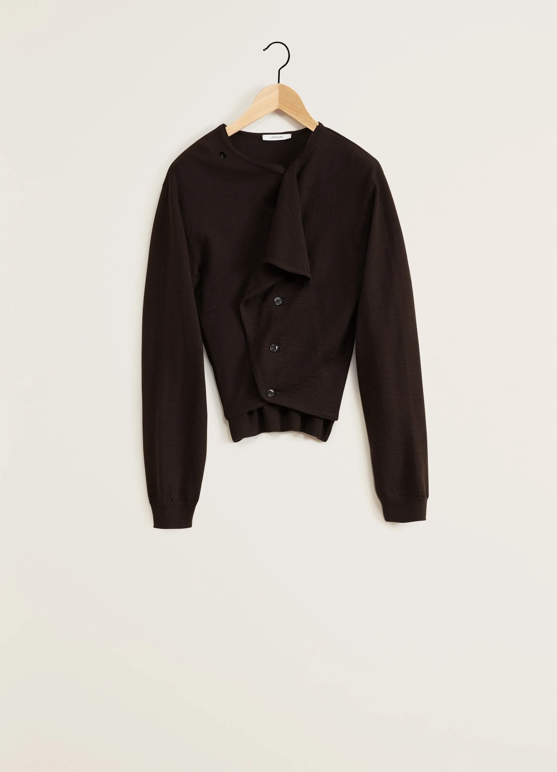 TROMPE L’OEIL CARDIGAN JUMPER sold by Lemaire product image thumbnail 3