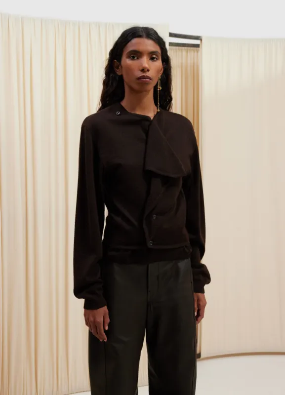 TROMPE L’OEIL CARDIGAN JUMPER sold by Lemaire