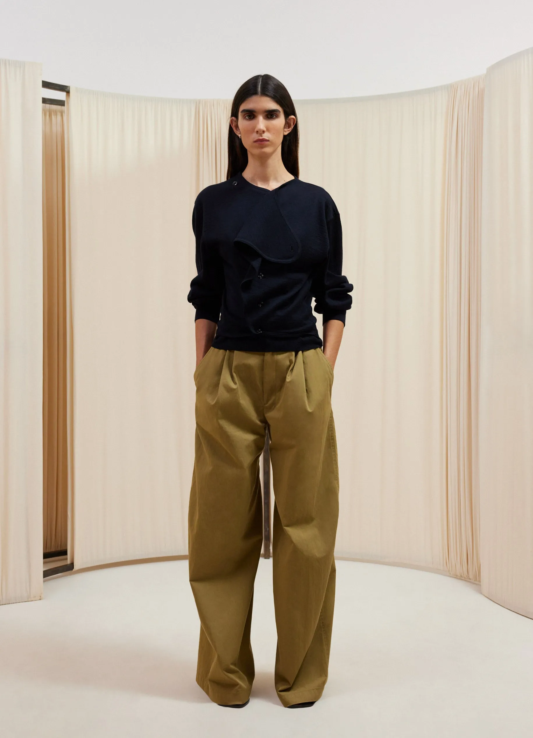 TROMPE L’OEIL CARDIGAN JUMPER sold by Lemaire product image thumbnail 2