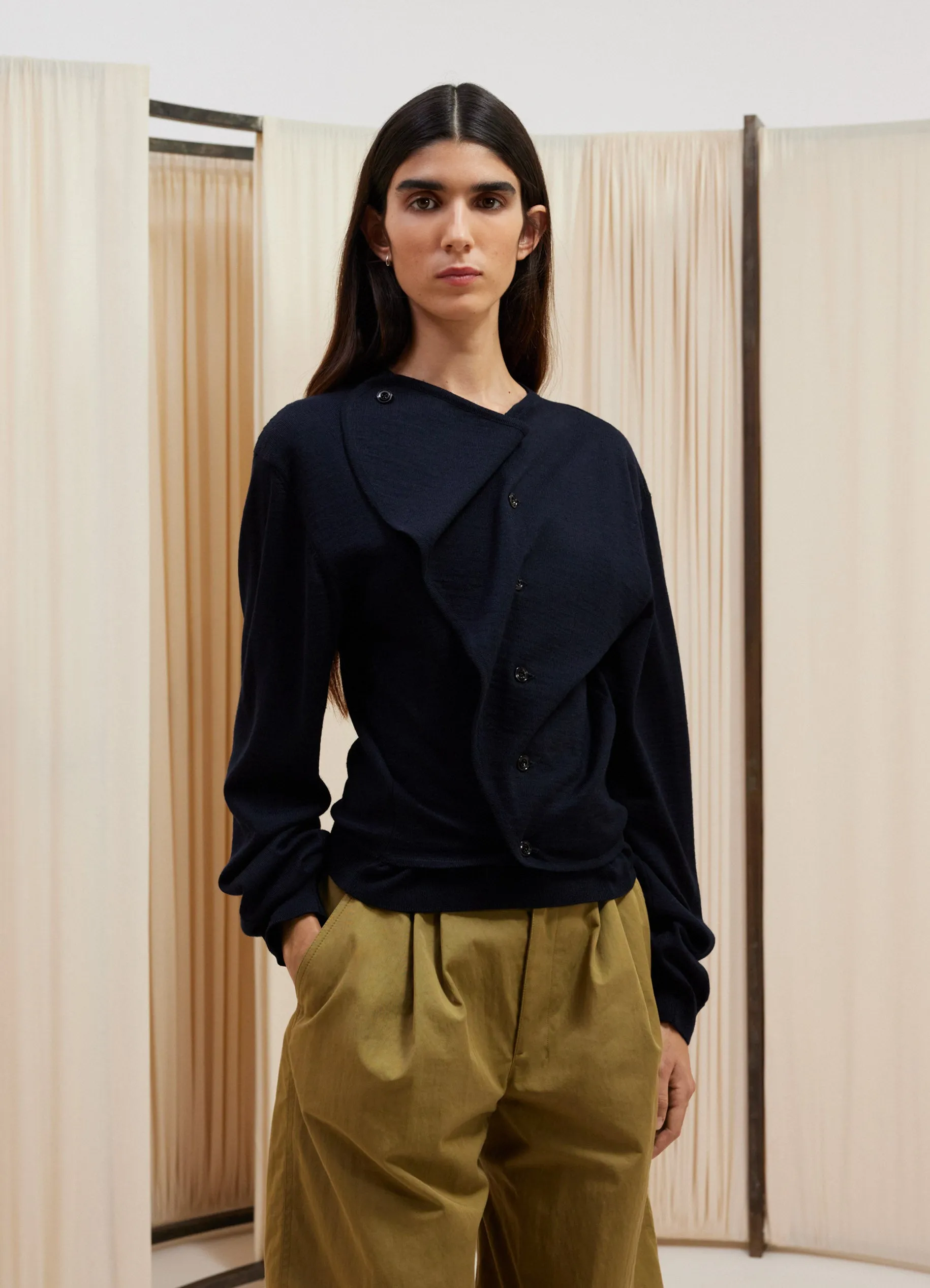 TROMPE L’OEIL CARDIGAN JUMPER sold by Lemaire