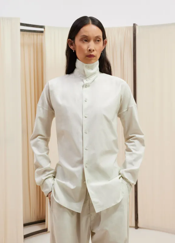 FITTED BAND COLLAR SHIRT sold by Lemaire