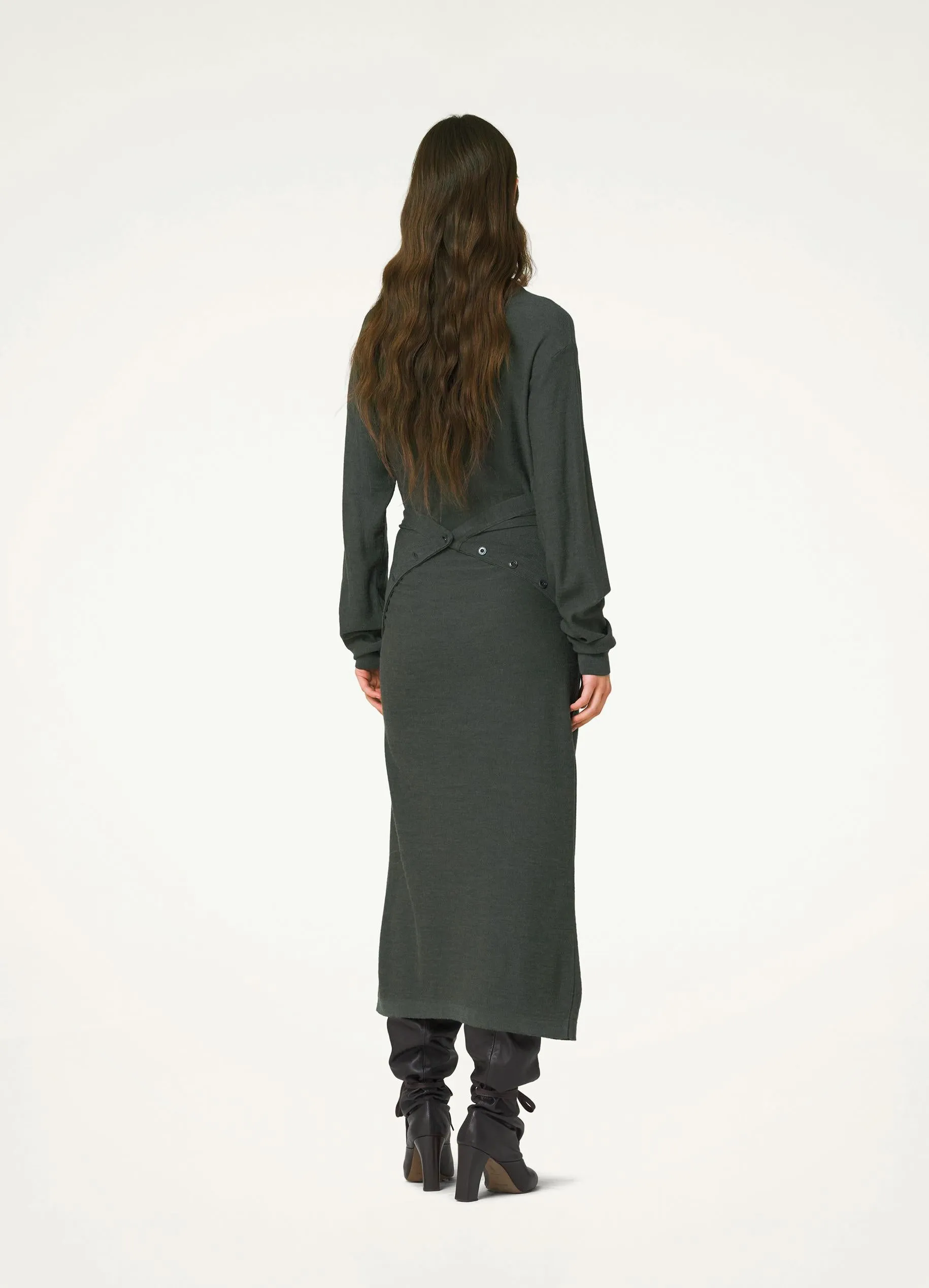TWISTED TROMPE L'ŒIL DRESS sold by Lemaire product image thumbnail 2