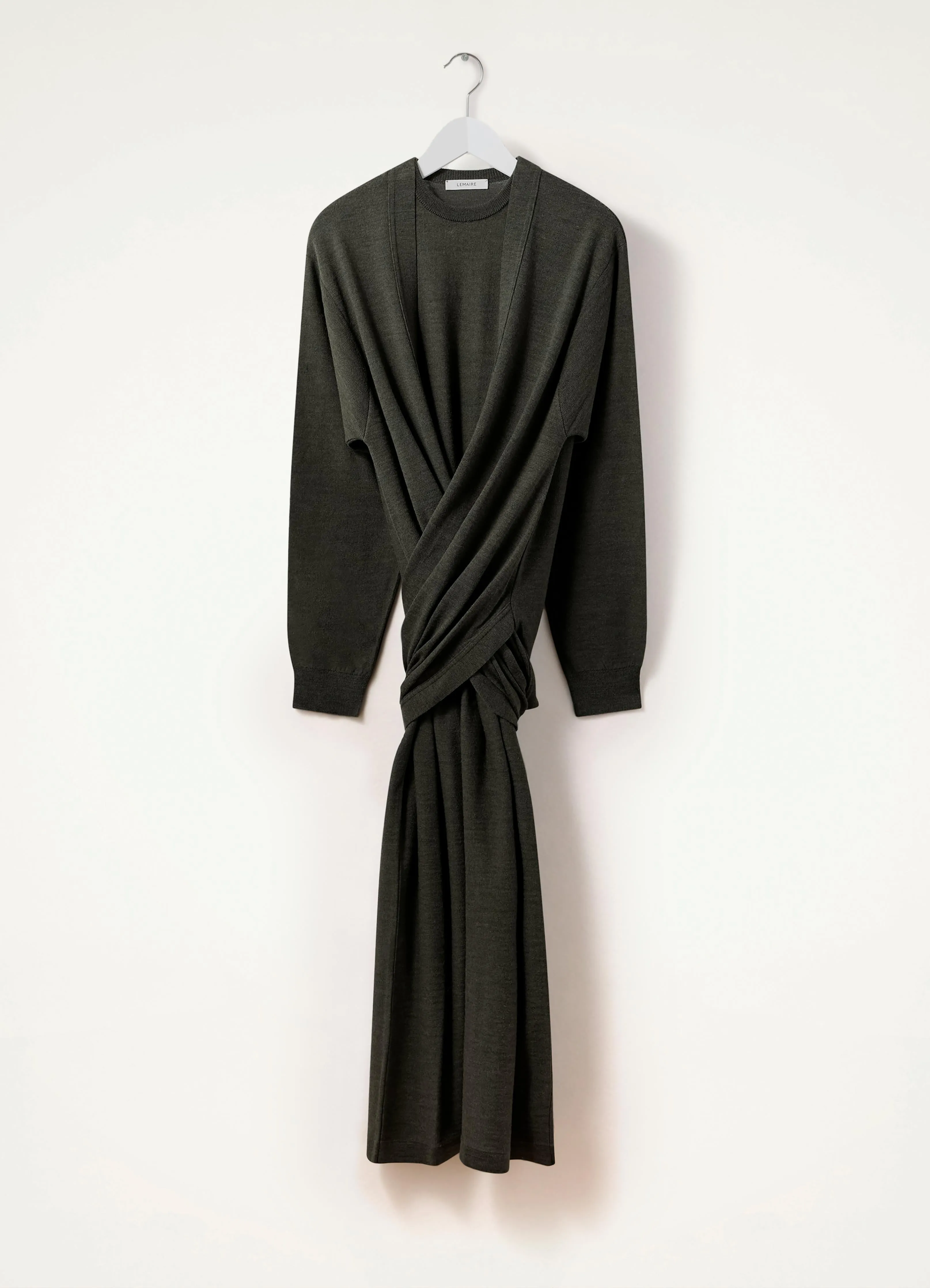 TWISTED TROMPE L'ŒIL DRESS sold by Lemaire product image thumbnail 5