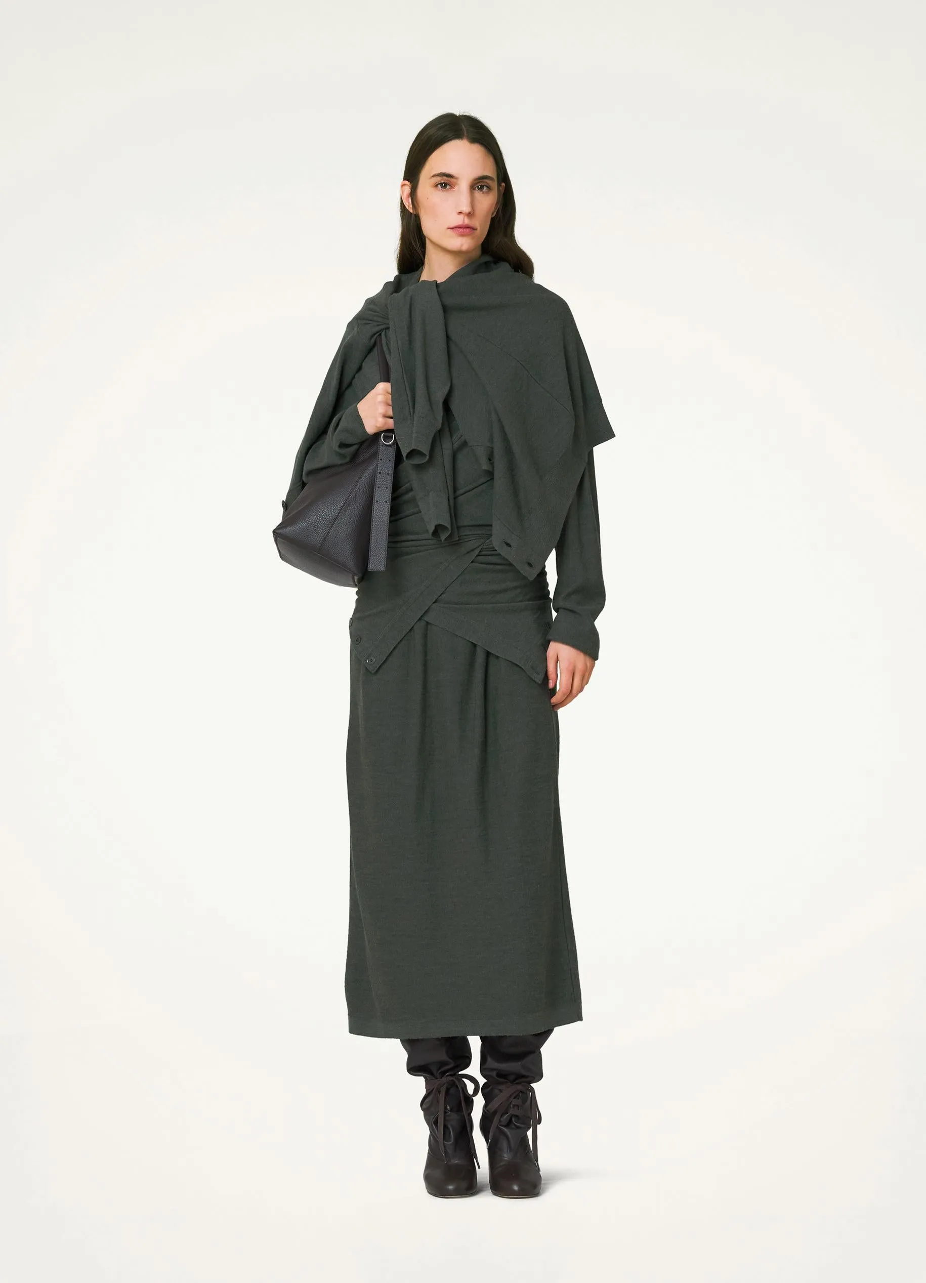 TWISTED TROMPE L'ŒIL DRESS sold by Lemaire product image thumbnail 4