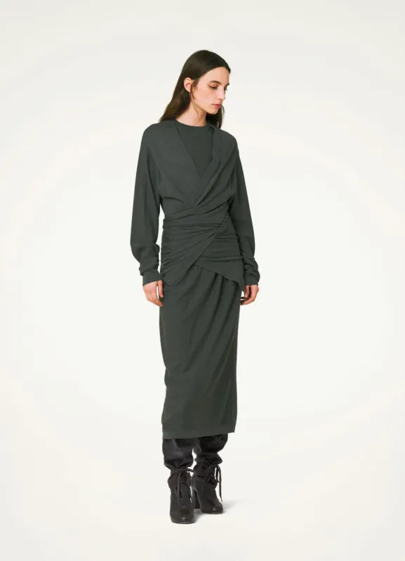 TWISTED TROMPE L'ŒIL DRESS made by Lemaire