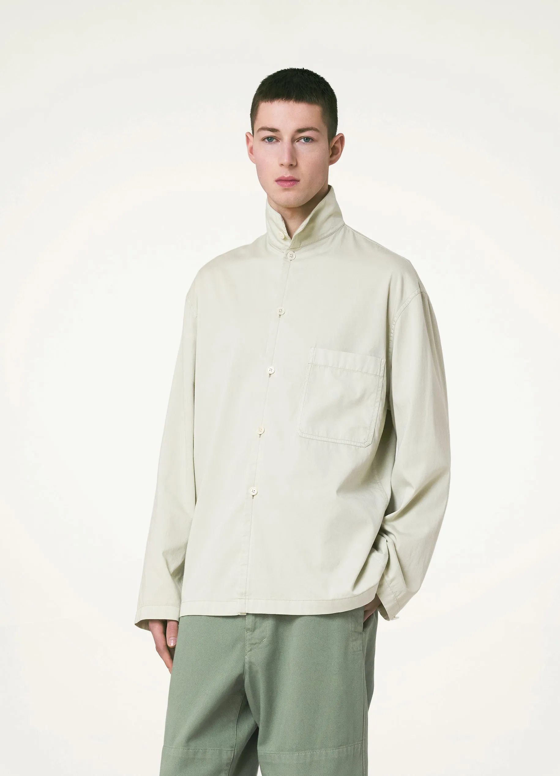 STAND COLLAR SHIRT sold by Lemaire
