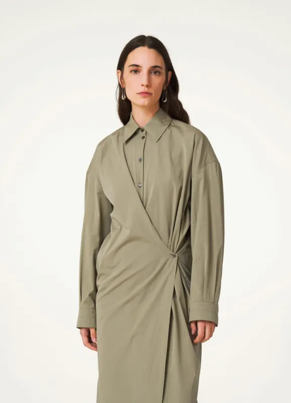 STRAIGHT COLLAR TWISTED DRESS sold by Lemaire