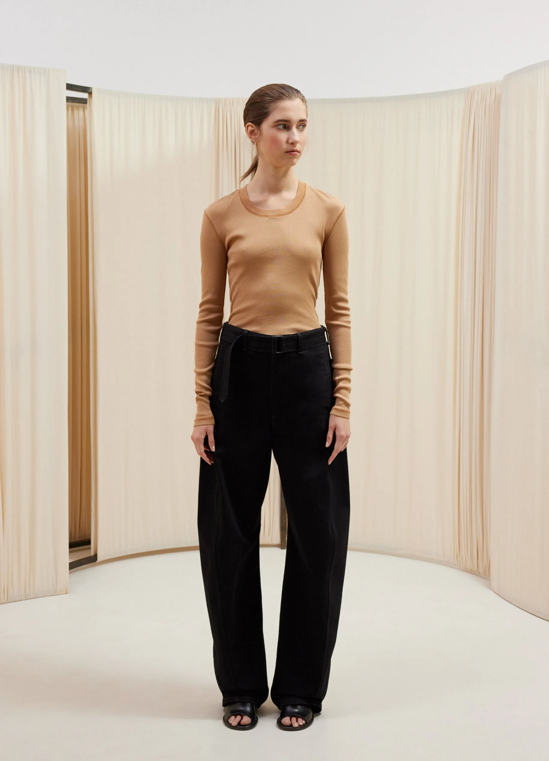 RIB LONG SLEEVE T-SHIRT sold by Lemaire product image thumbnail 2