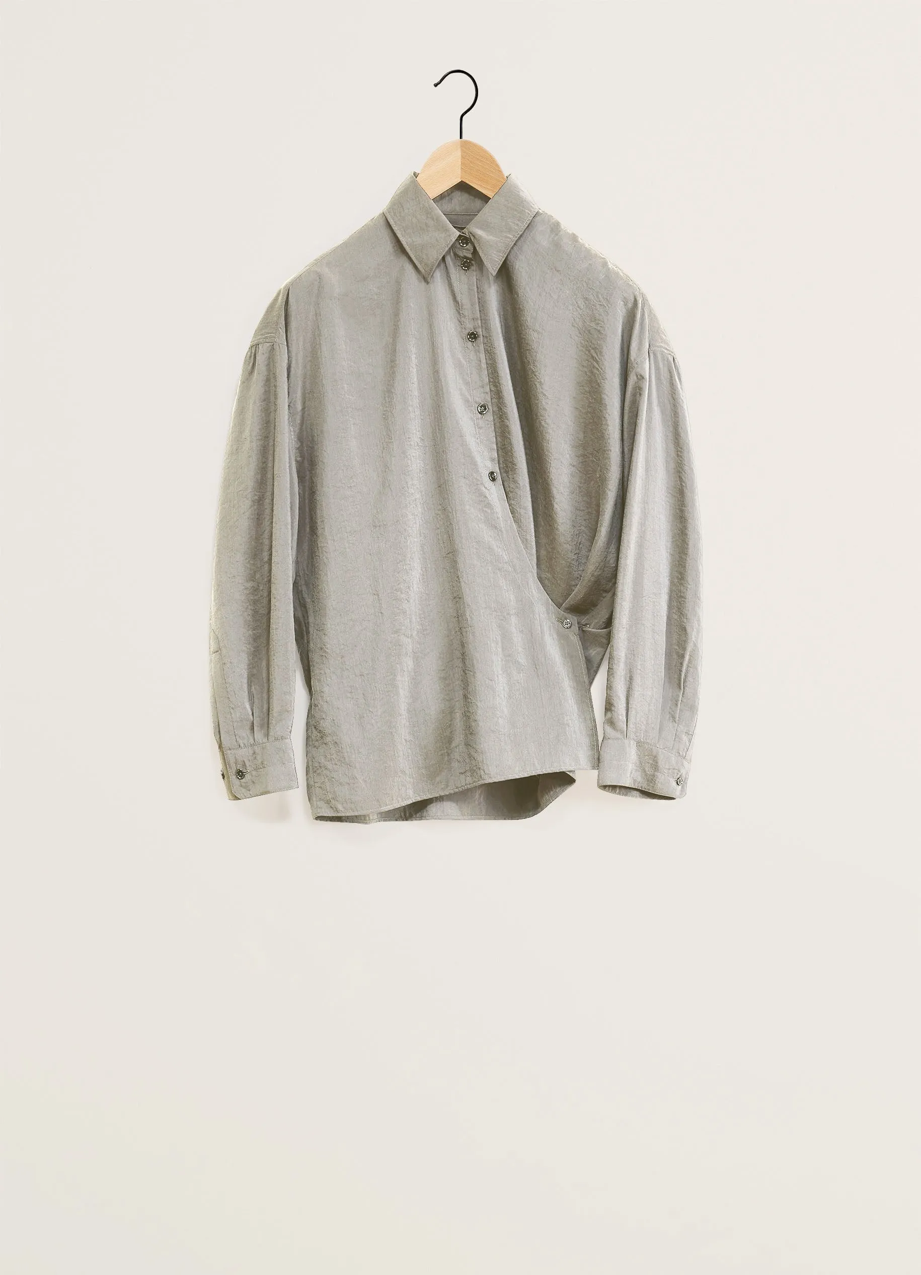 STRAIGHT COLLAR TWISTED SHIRT sold by Lemaire product image thumbnail 4