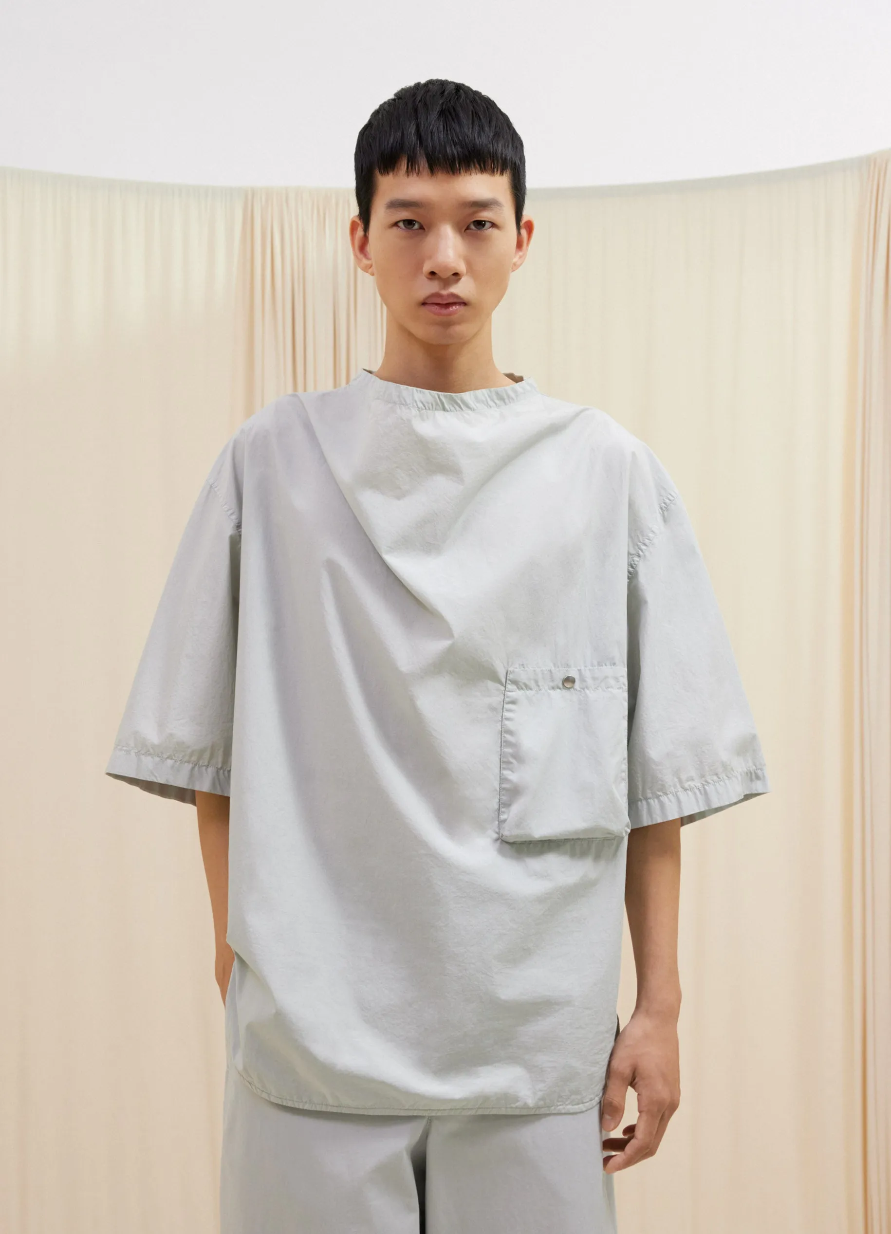 SHORT SLEEVE DRAPED SHIRT sold by Lemaire