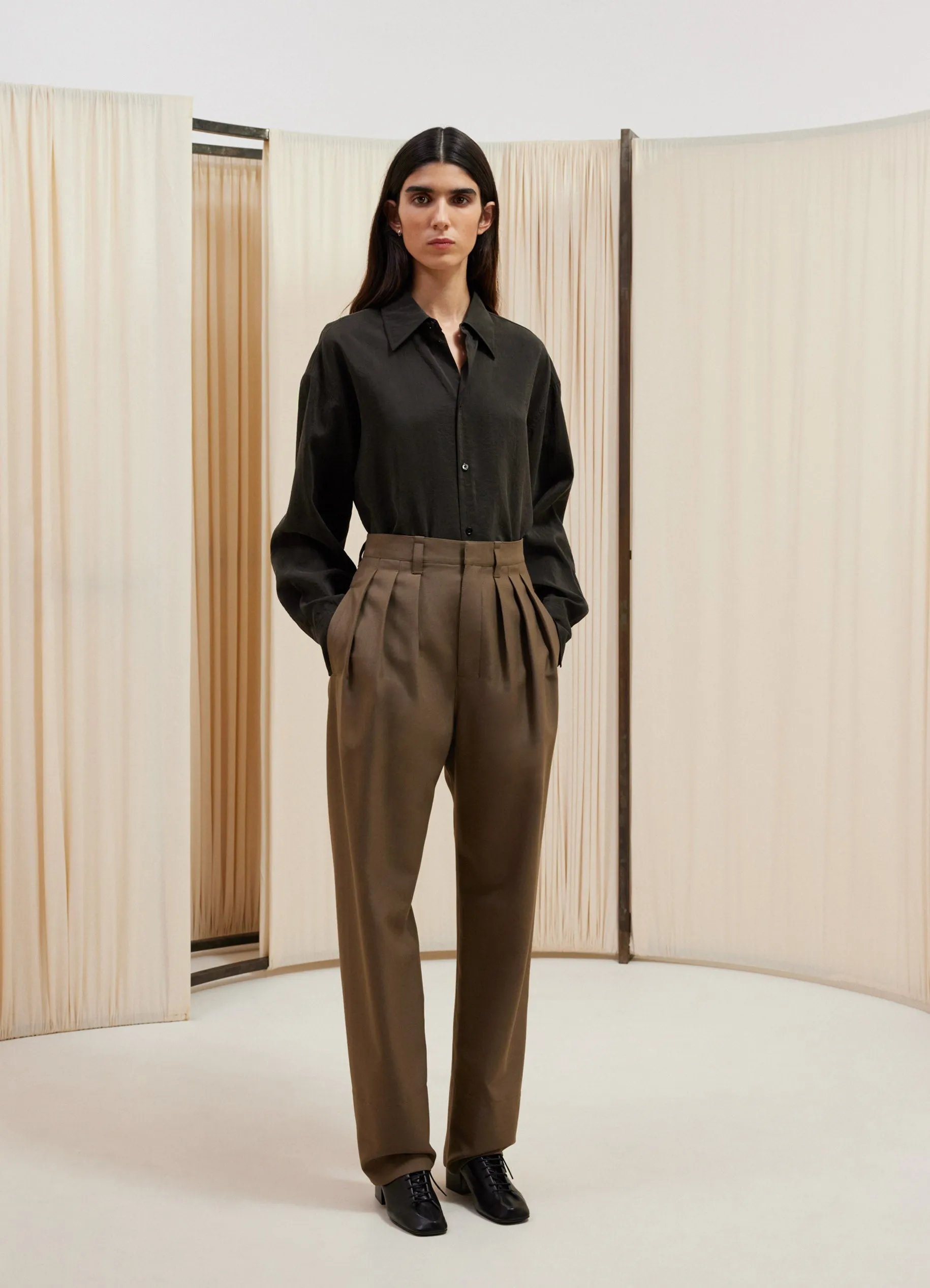 PLEATED TAILORED PANTS sold by Lemaire