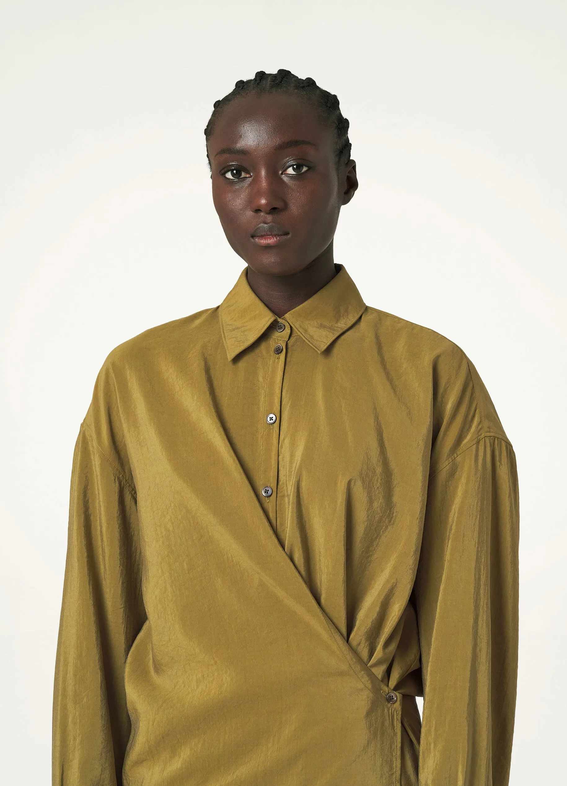 STRAIGHT COLLAR TWISTED DRESS sold by Lemaire product image thumbnail 3