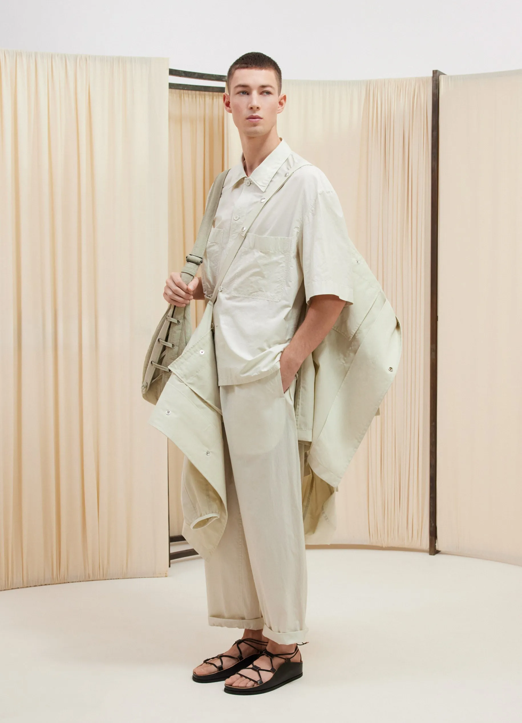 SHORT SLEEVES PYJAMA SHIRT sold by Lemaire product image thumbnail 2