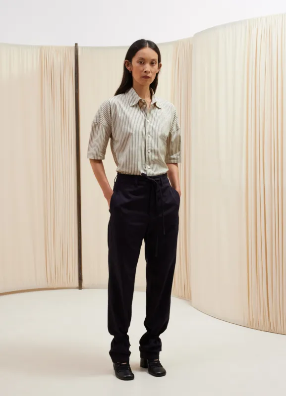 STRAIGHT PANTS WITH STRINGS sold by Lemaire