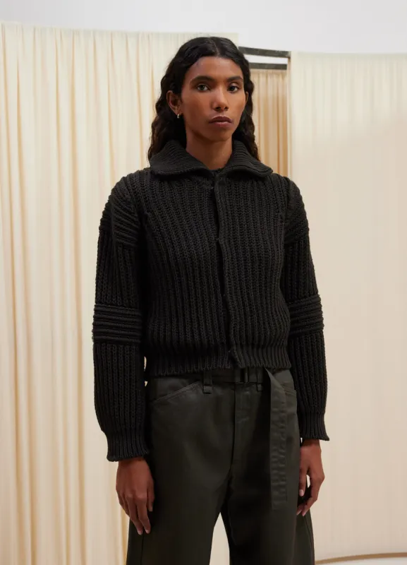 CHUNKY CARDIGAN WITH SNAPS sold by Lemaire