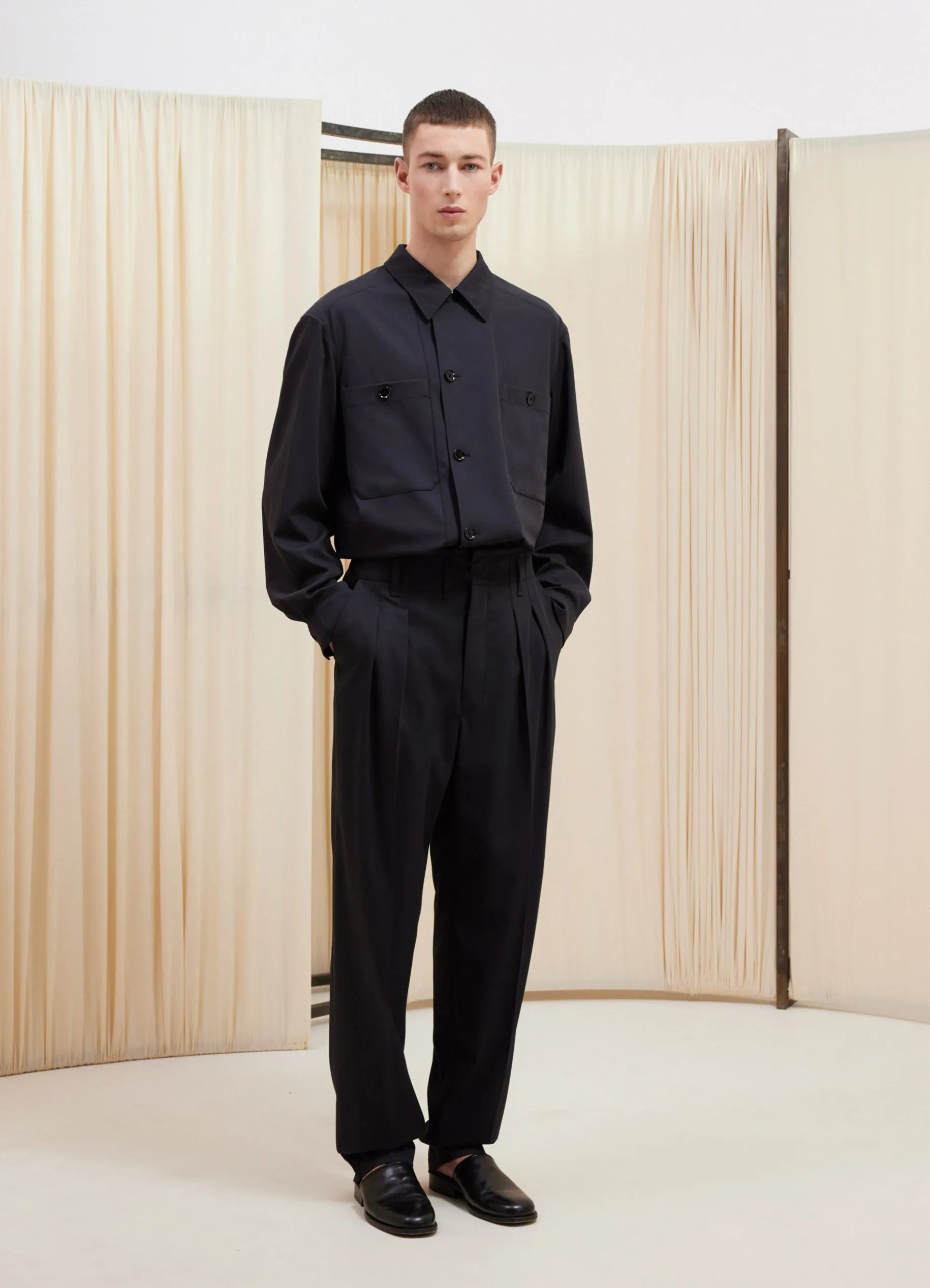 TAILORED PLEATED PANTS sold by Lemaire product image thumbnail 4