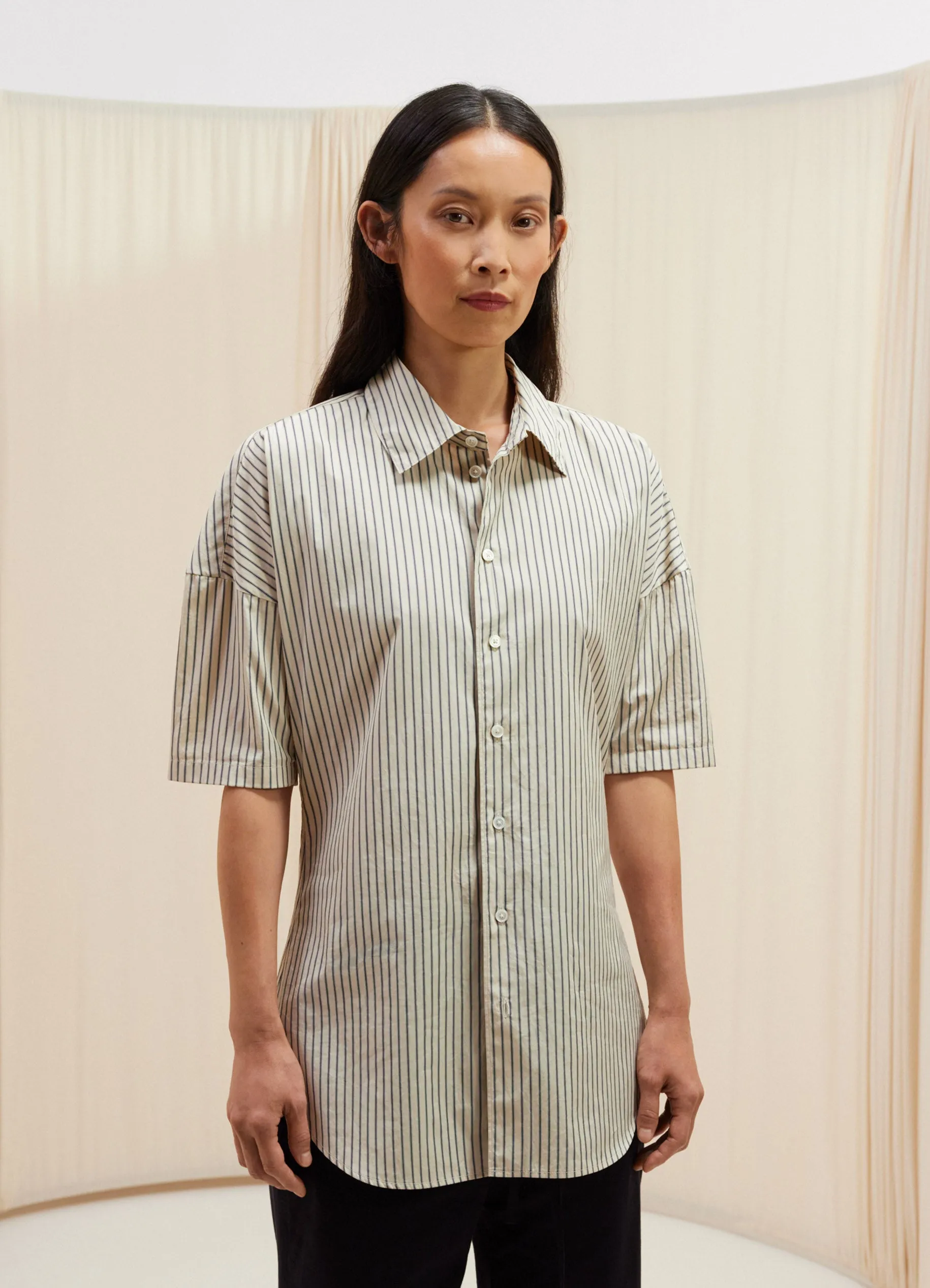 SHORT SLEEVE FITTED SHIRT sold by Lemaire