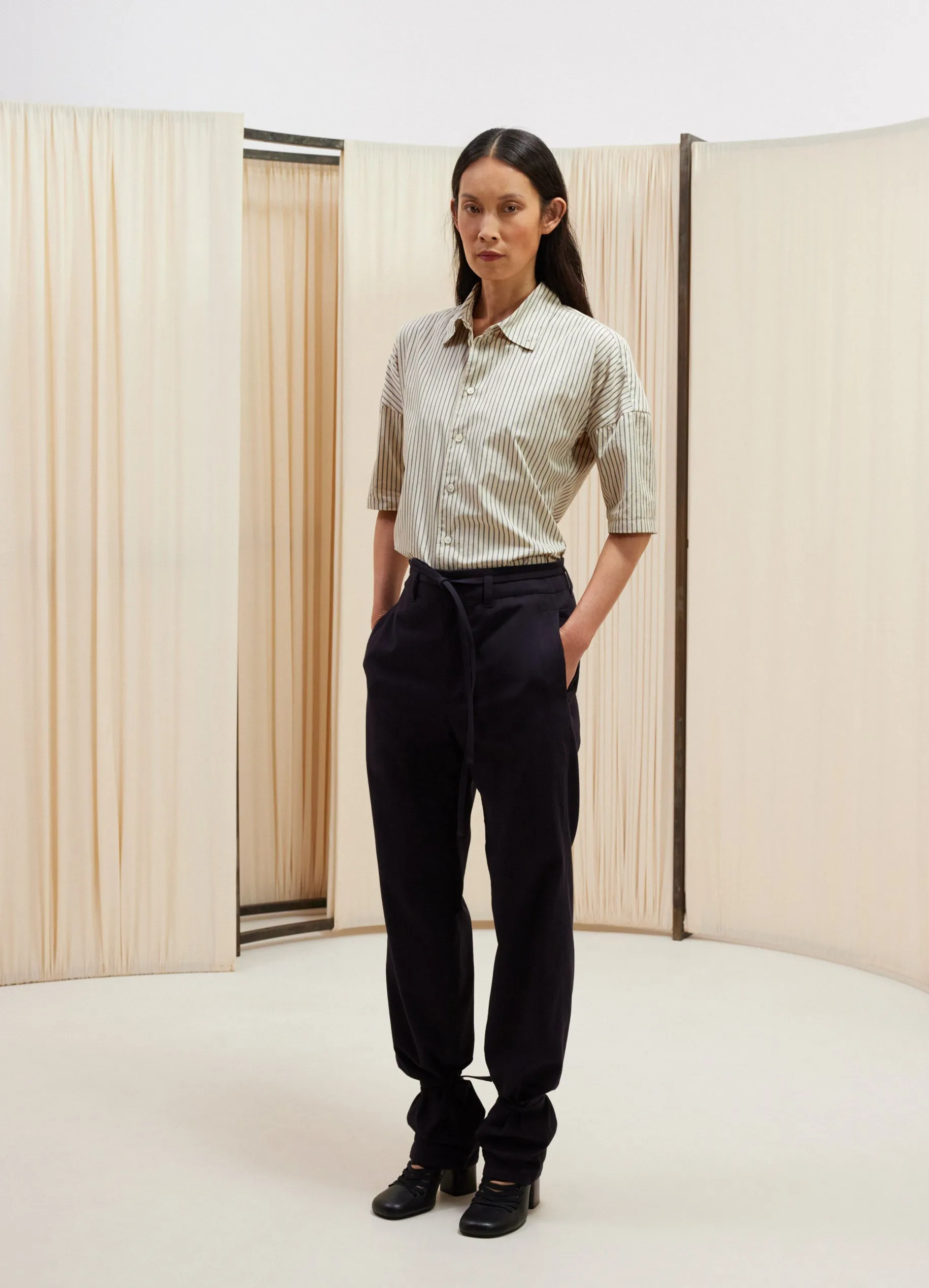 SHORT SLEEVE FITTED SHIRT sold by Lemaire product image thumbnail 2