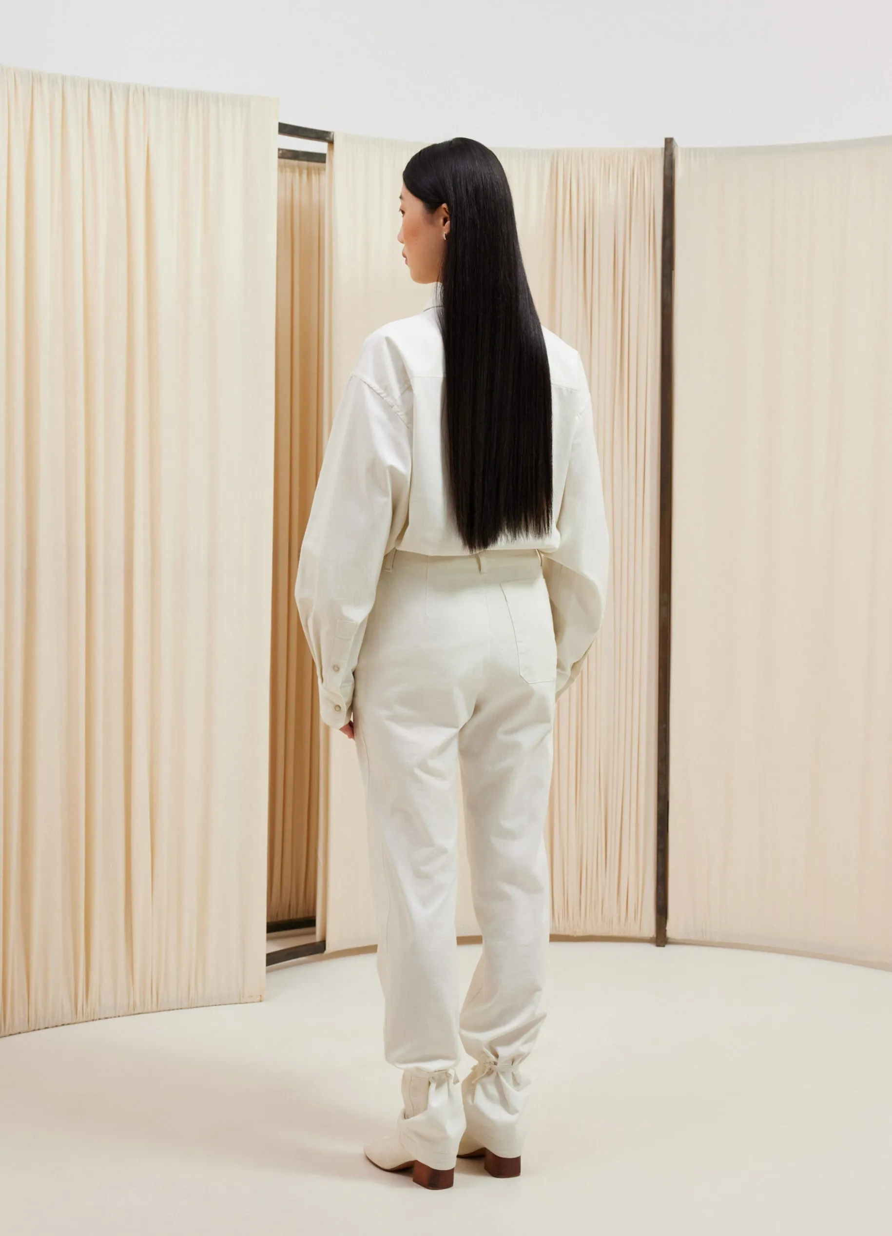 STRAIGHT PANTS WITH STRINGS sold by Lemaire product image thumbnail 2